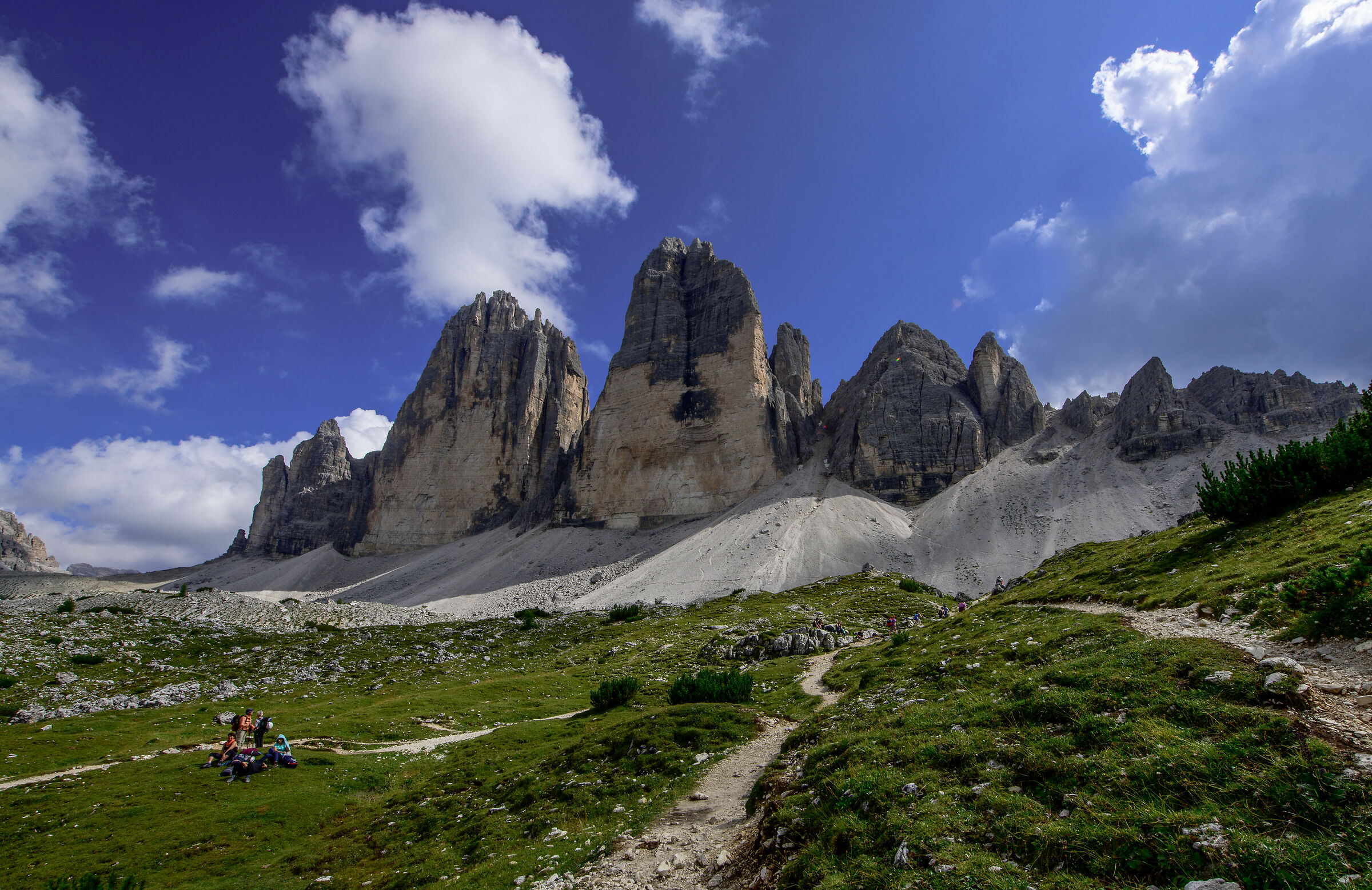 Dolomites 2019-The Three Lavaredo Peaks from Locatelli...
