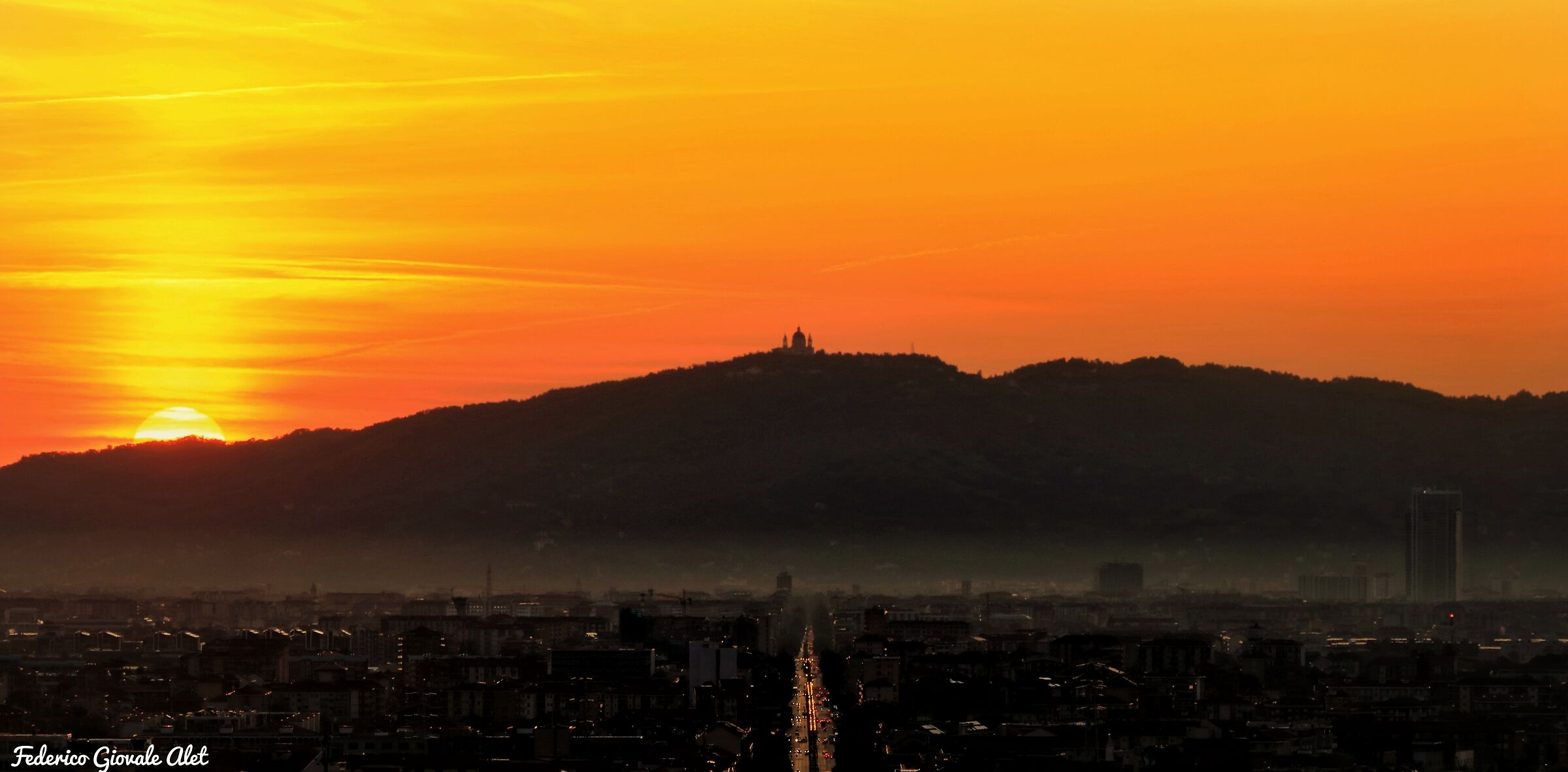 Sunrise over Turin...