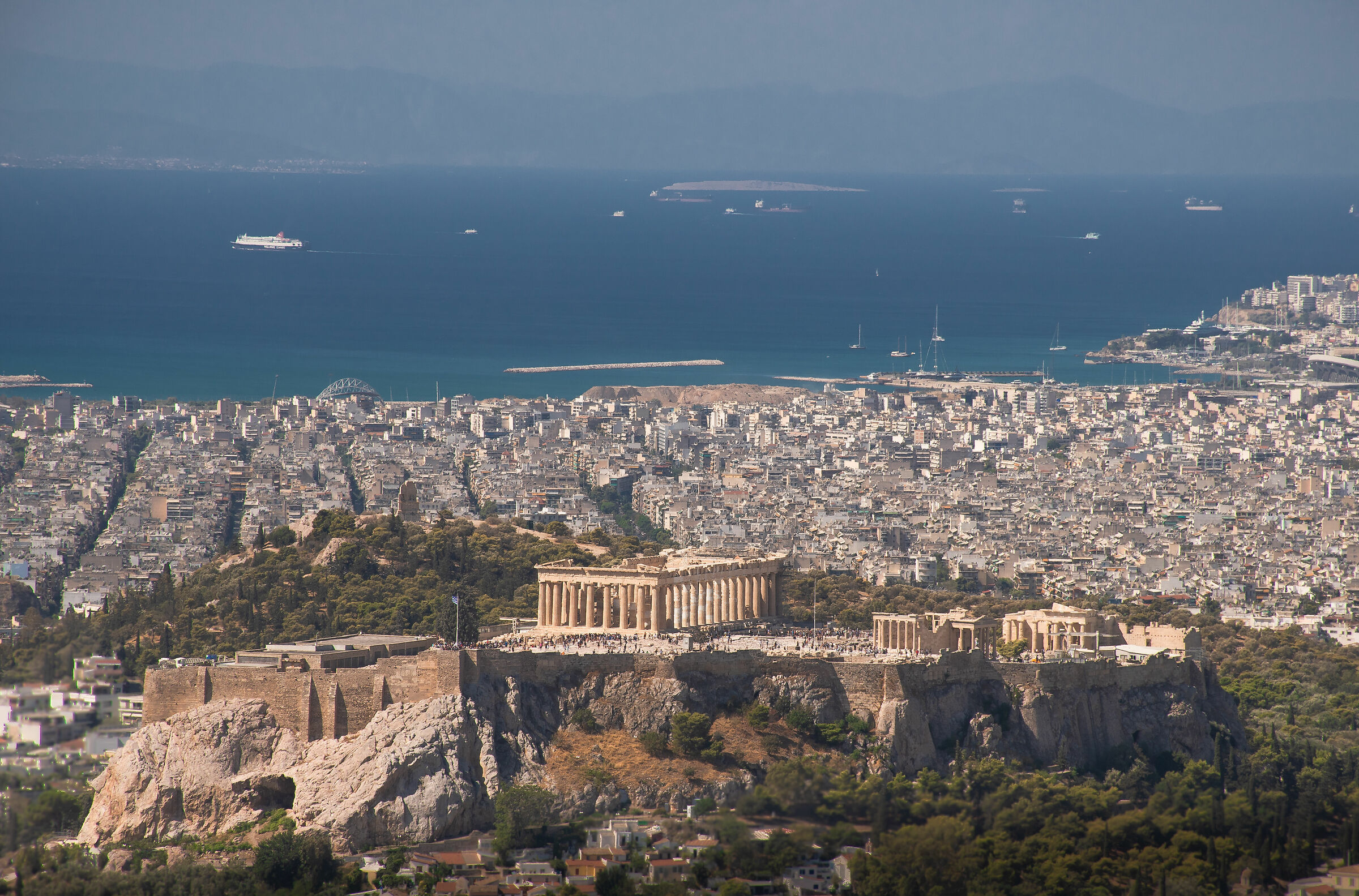 The acropolis and the sea...