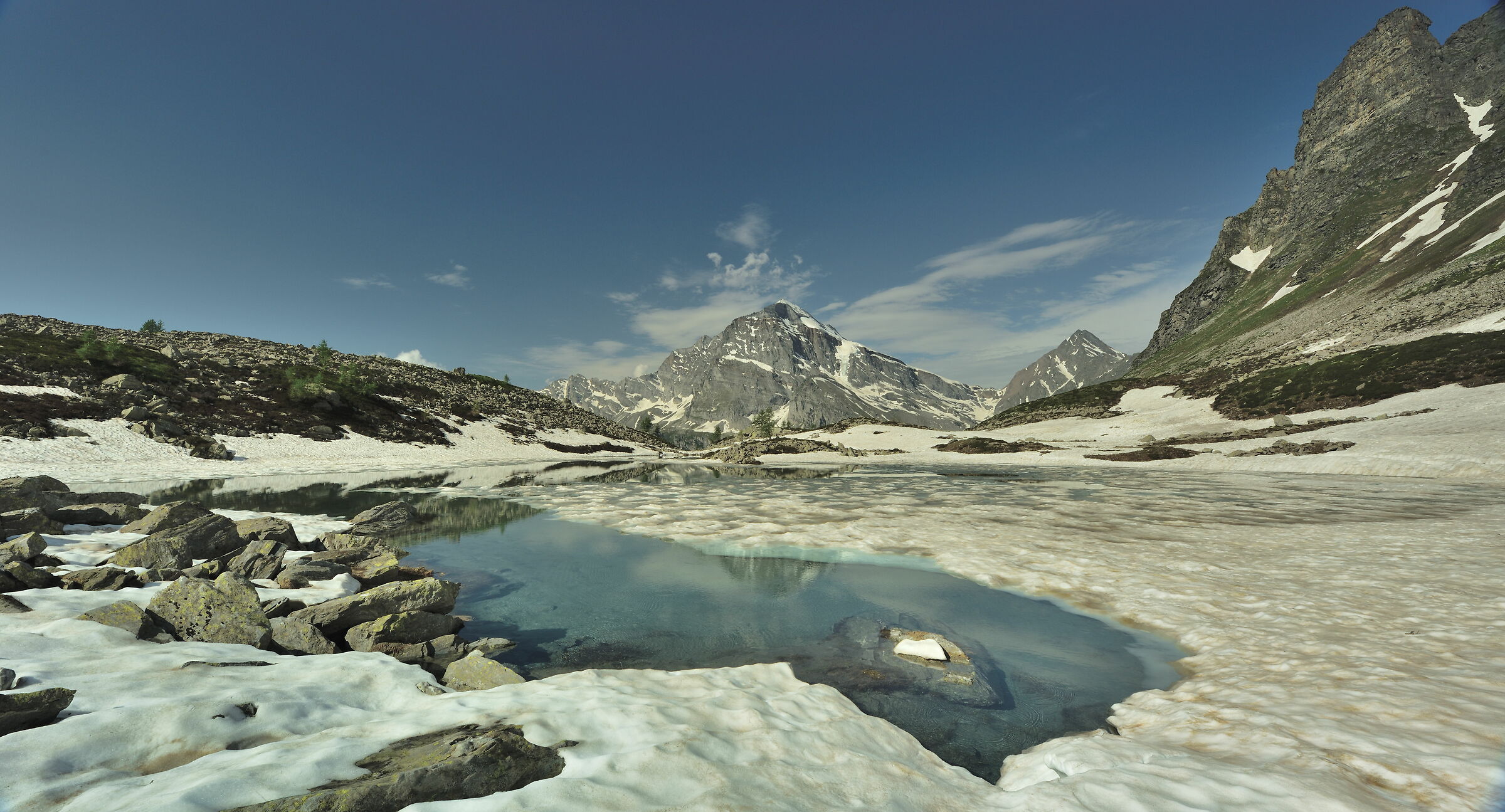 Lago Bianco Alpe Veglia m 2153...