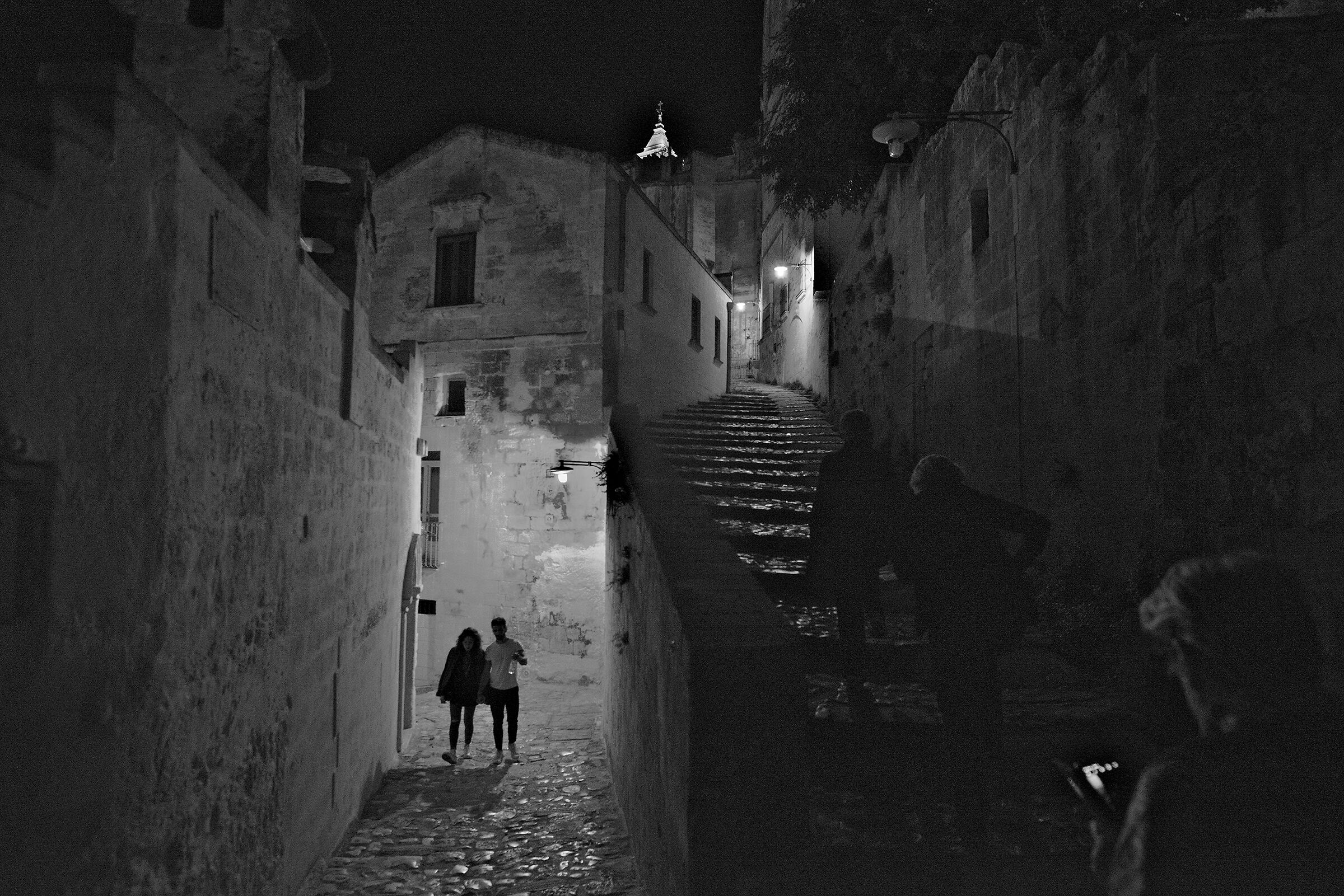 On the streets of ancient Matera...