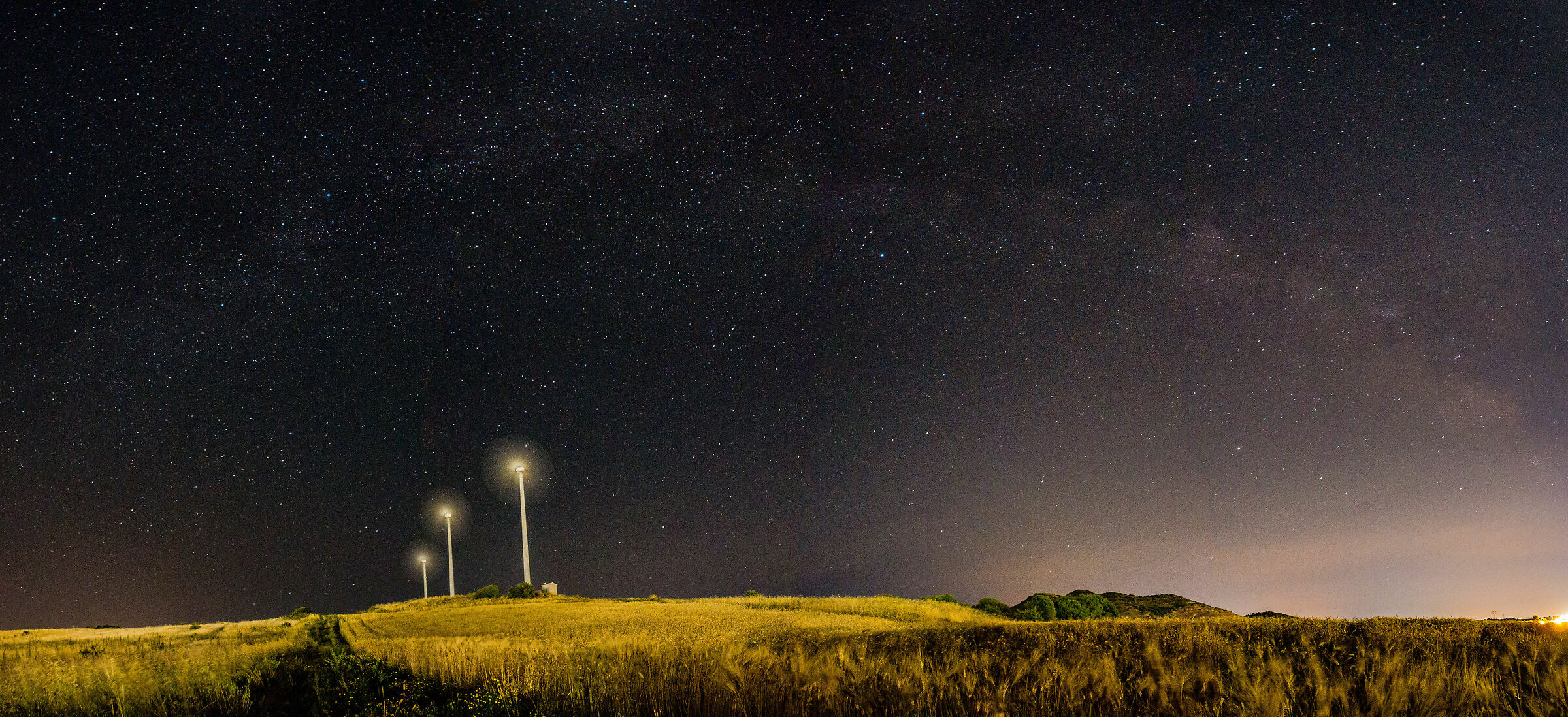 the milky way that stands out on the cornfields...