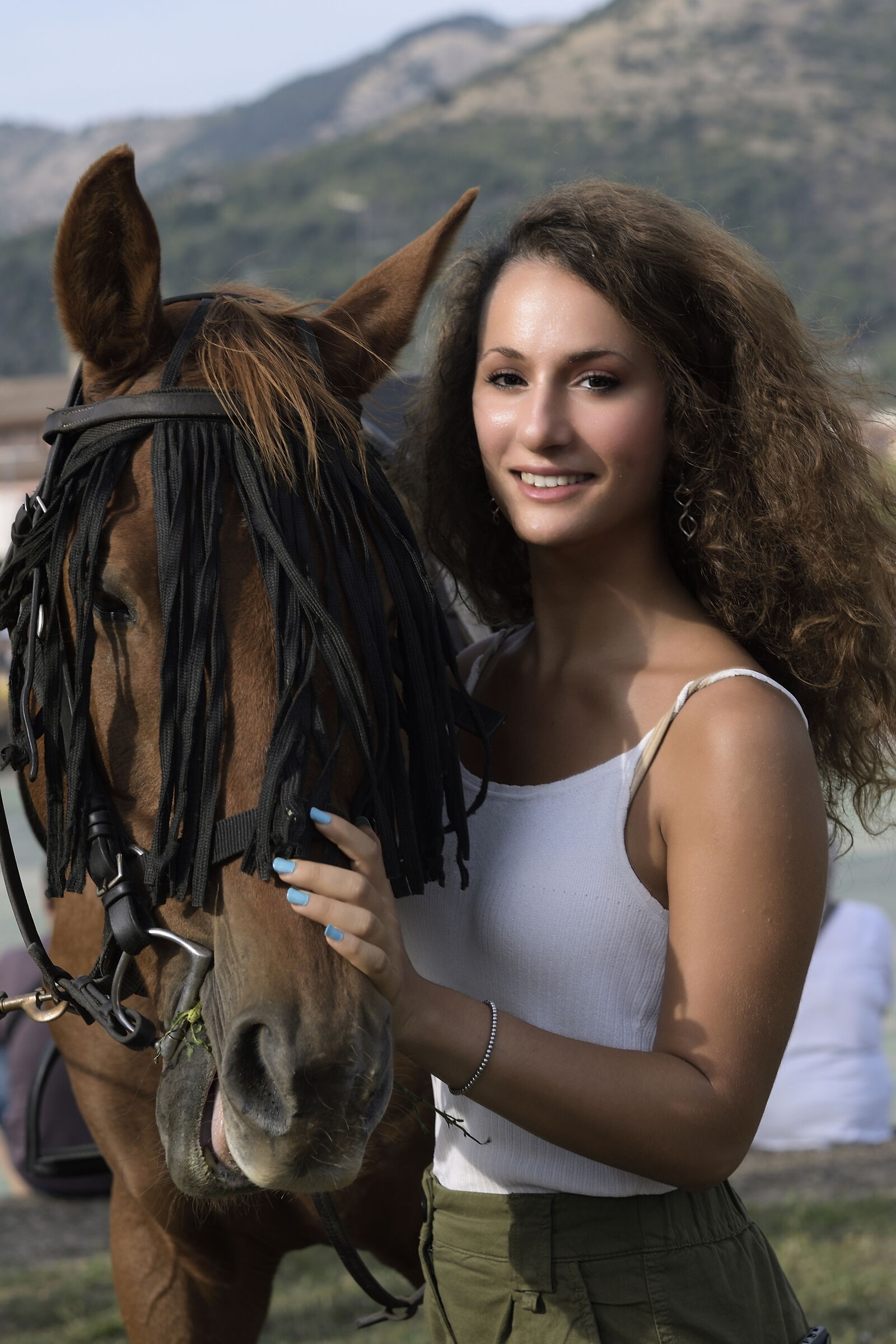 Girl with horse...