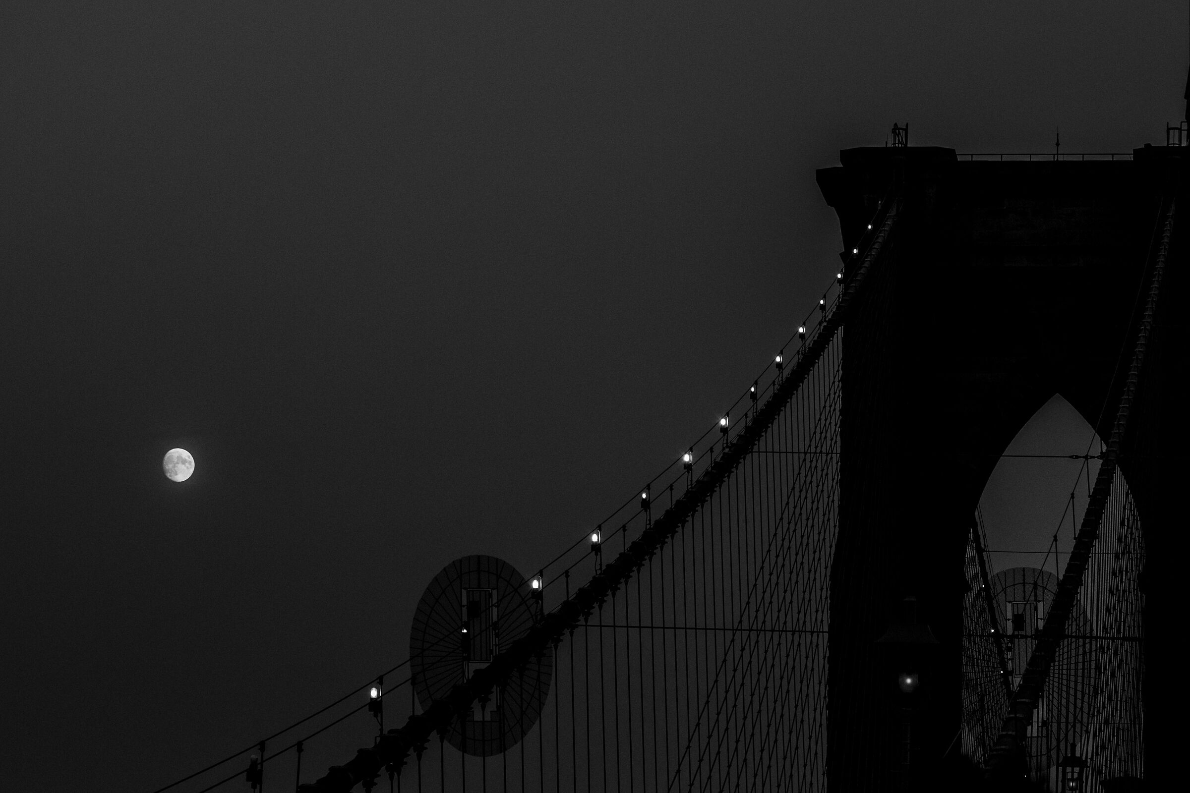 Brooklyn Bridge and Moon...