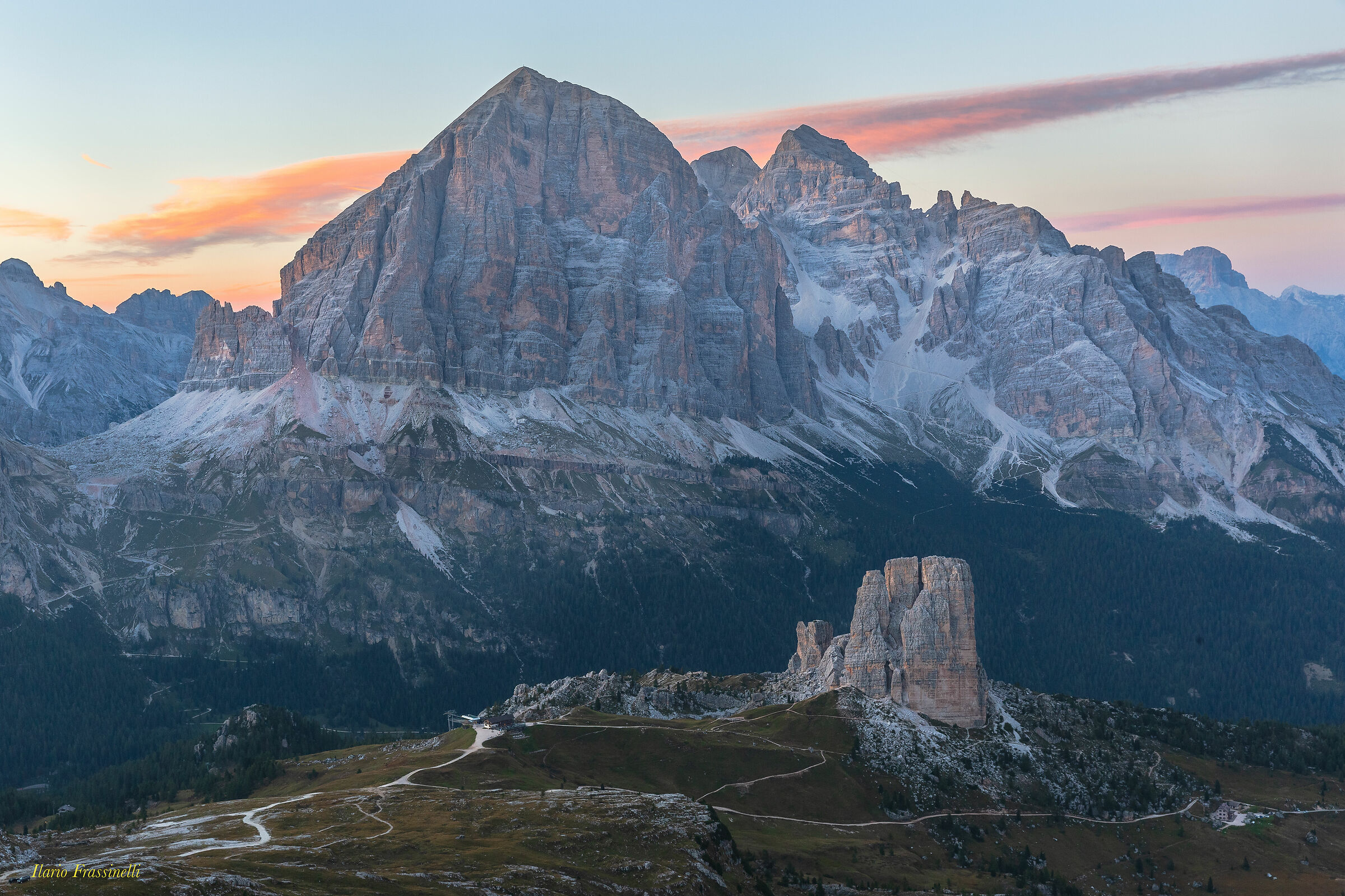 Sunset from the ref. Nuvolau-Dolomiti...