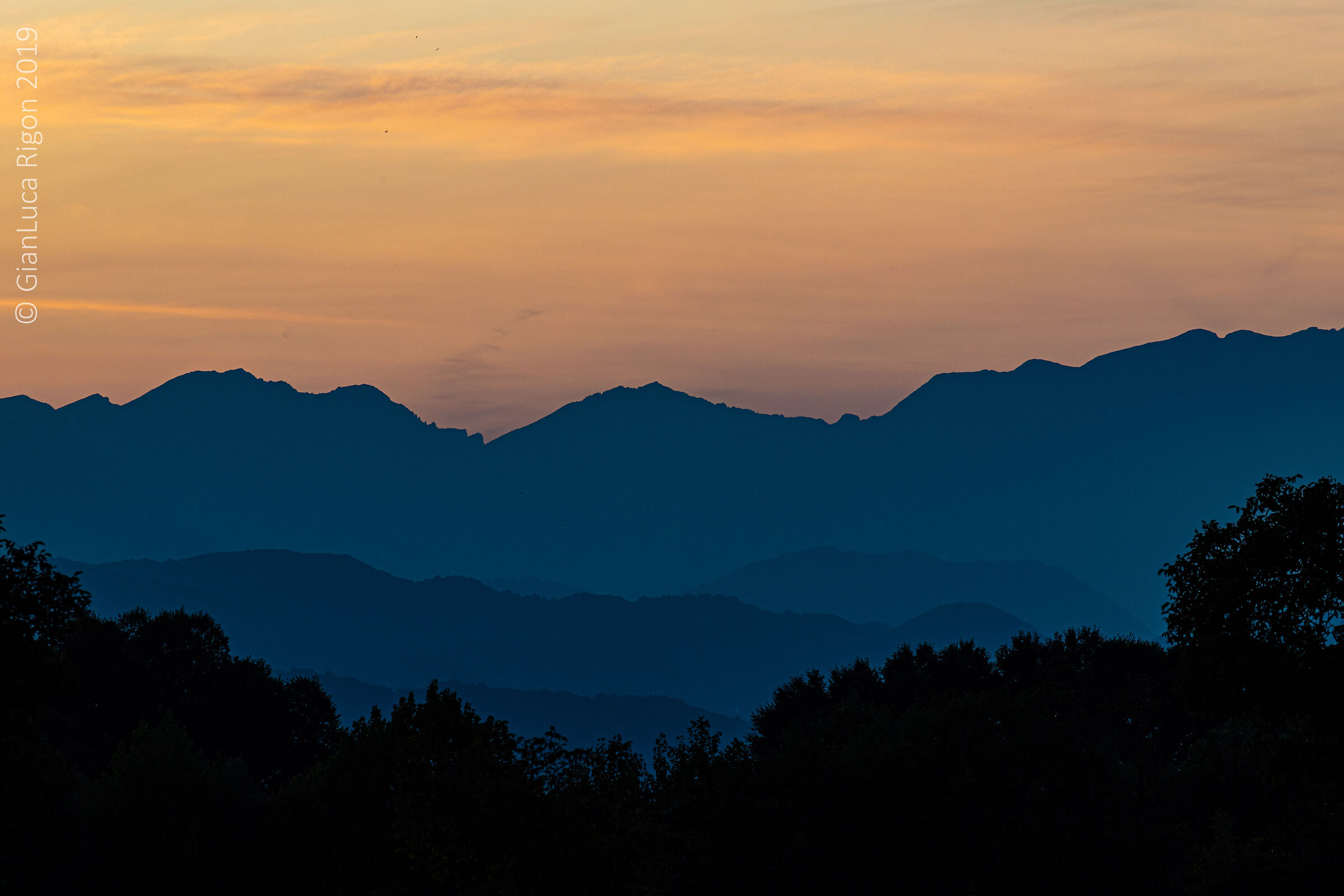 Sunset over the Little Dolomites...