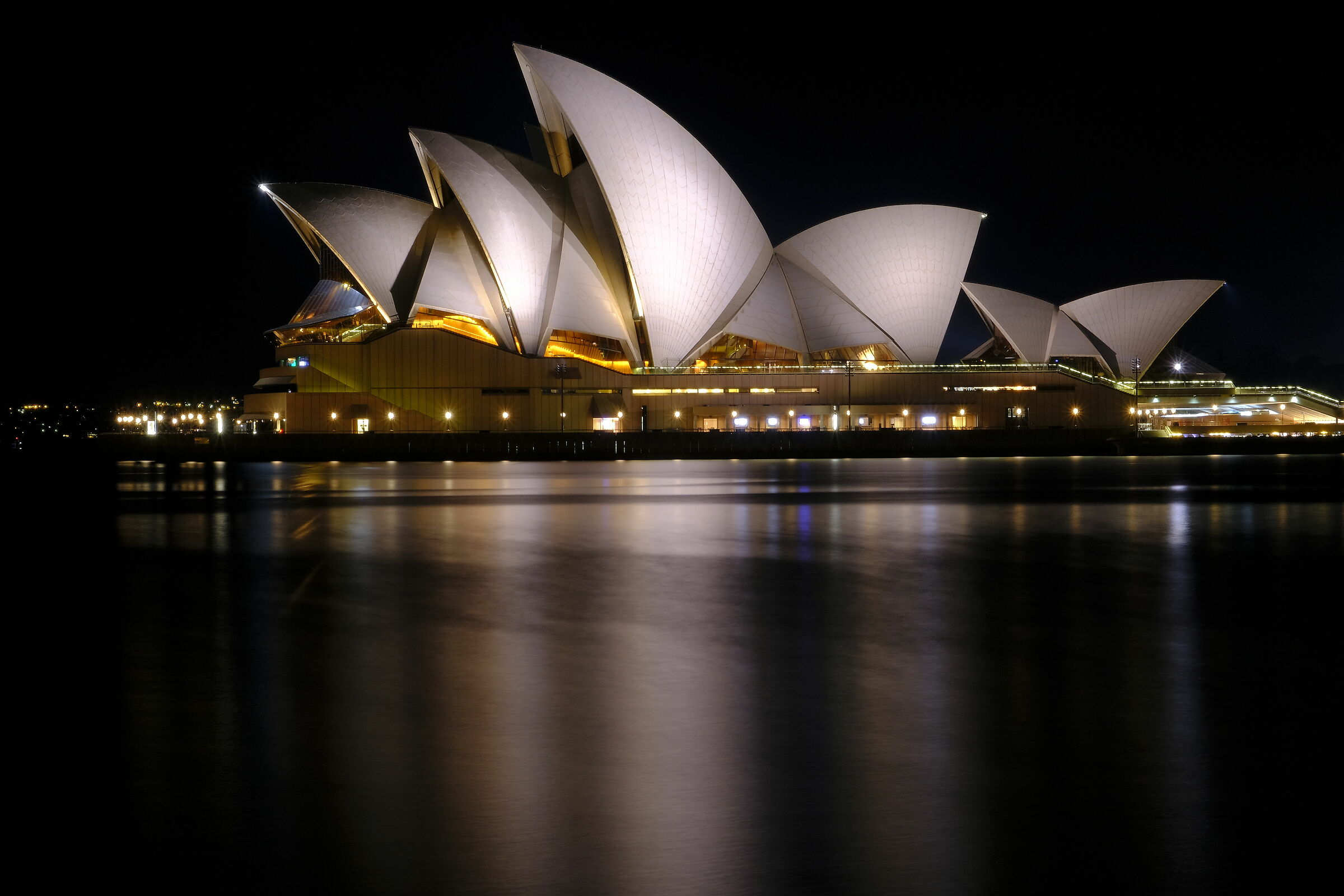 sydney opera house at night...