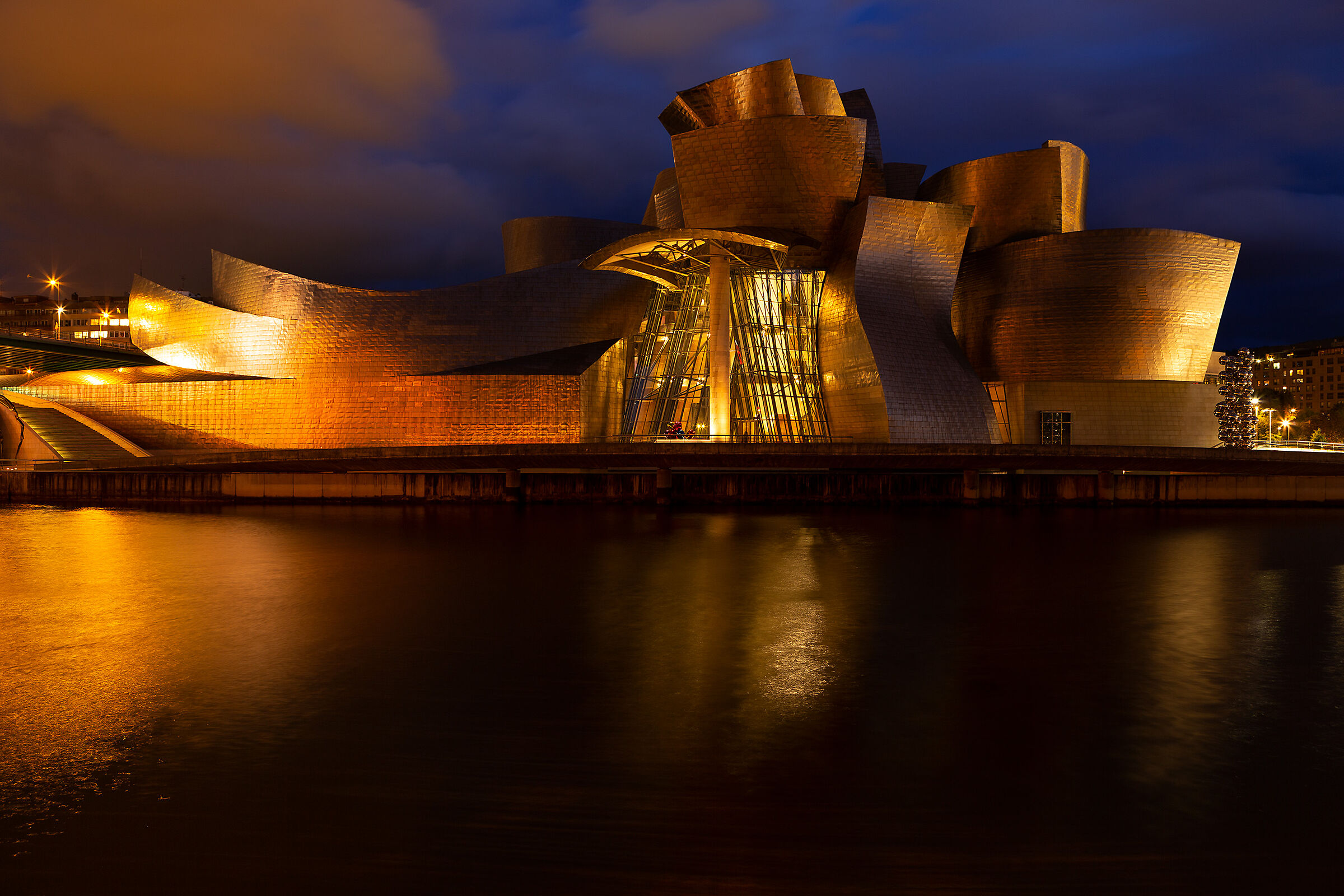 The Guggenheim by night...