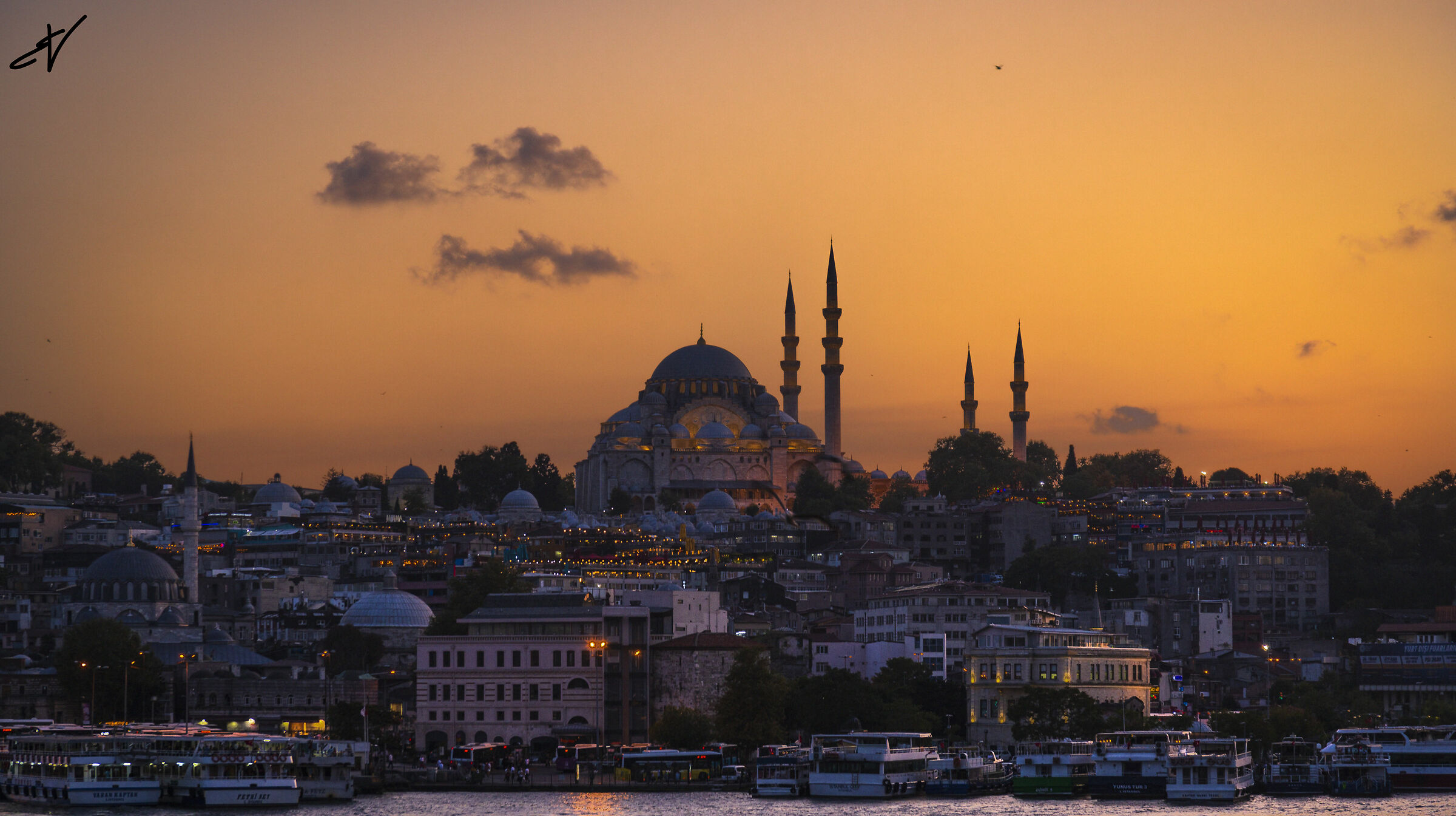 Sunset in Istanbul...