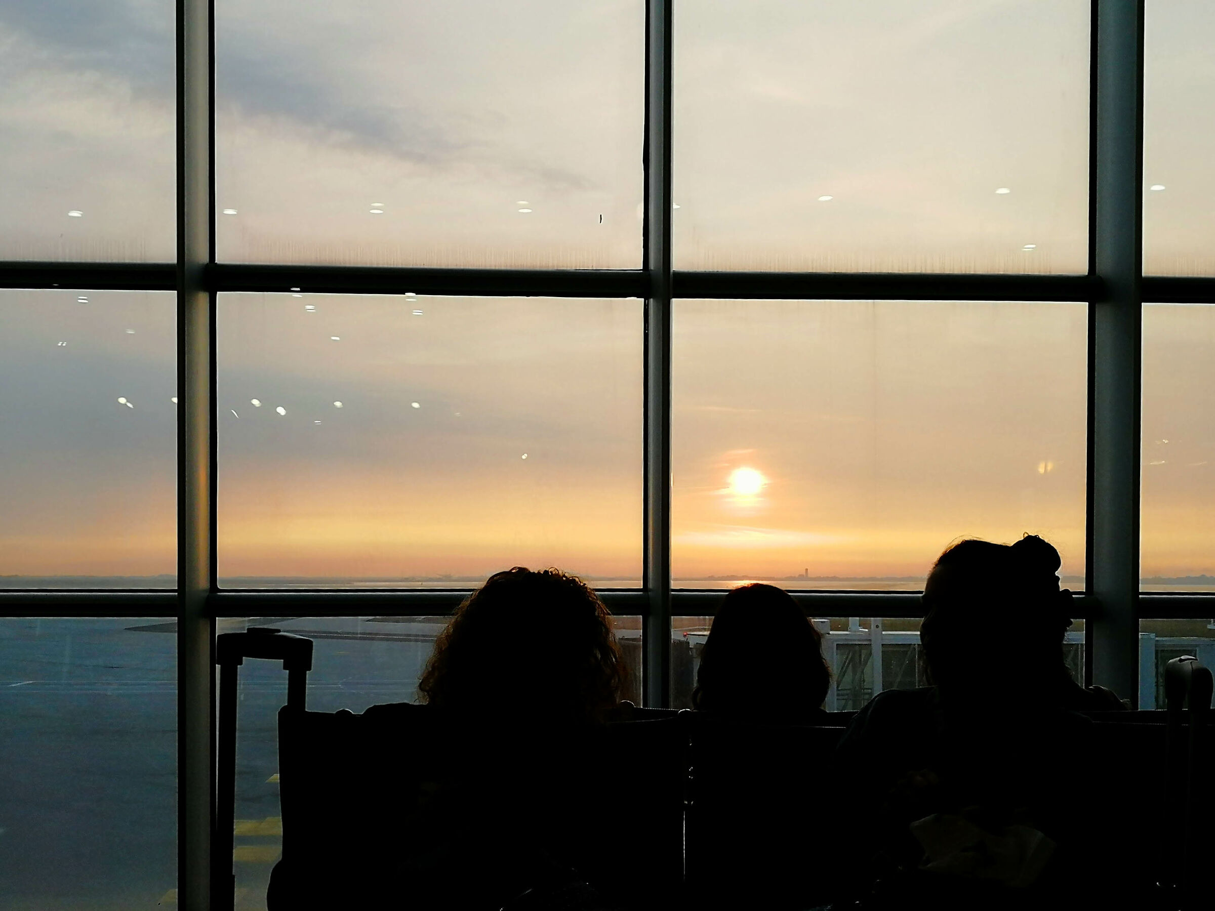 Sunrise at the airport...