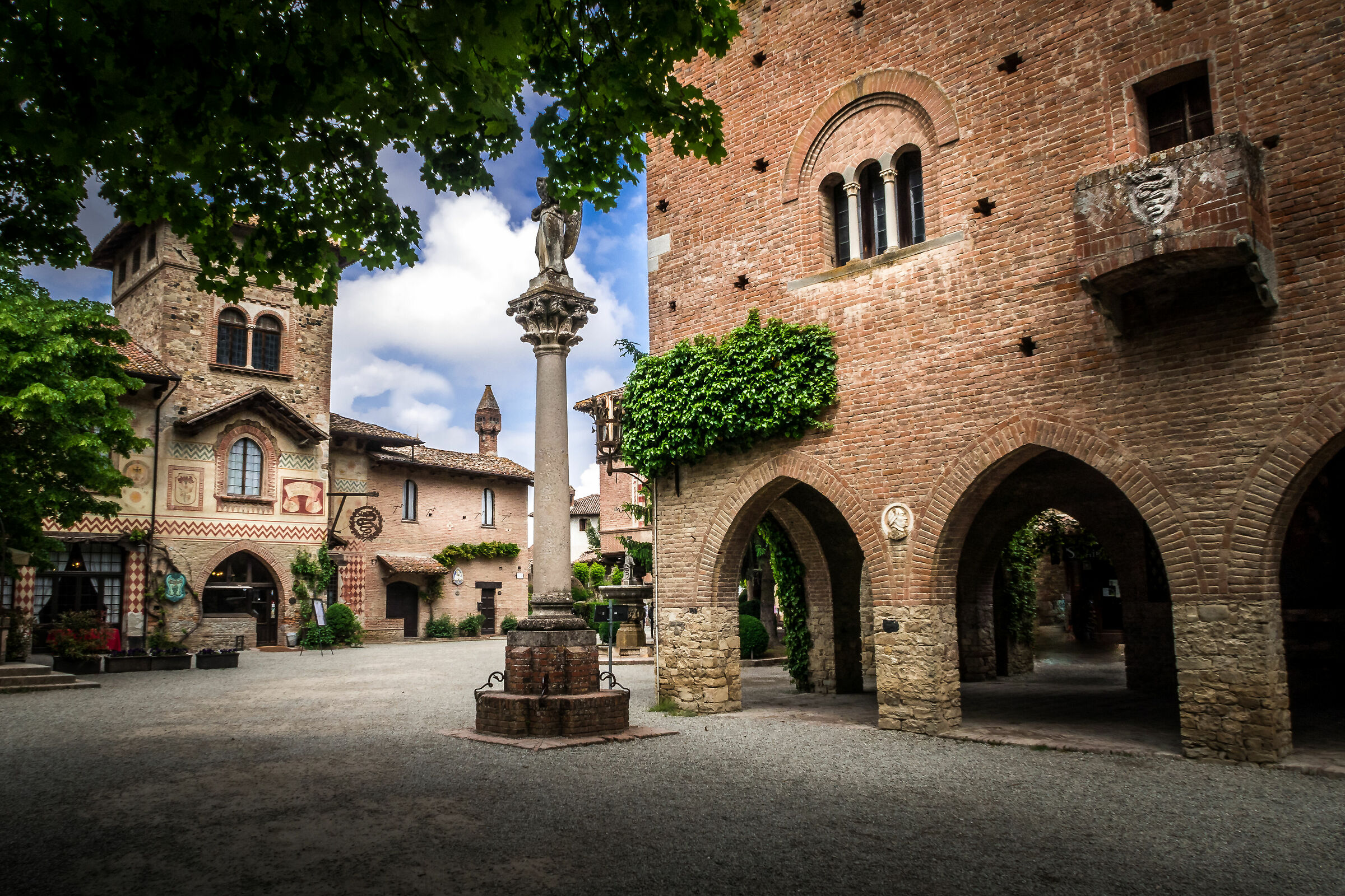 The village of Grazzano Visconti....
