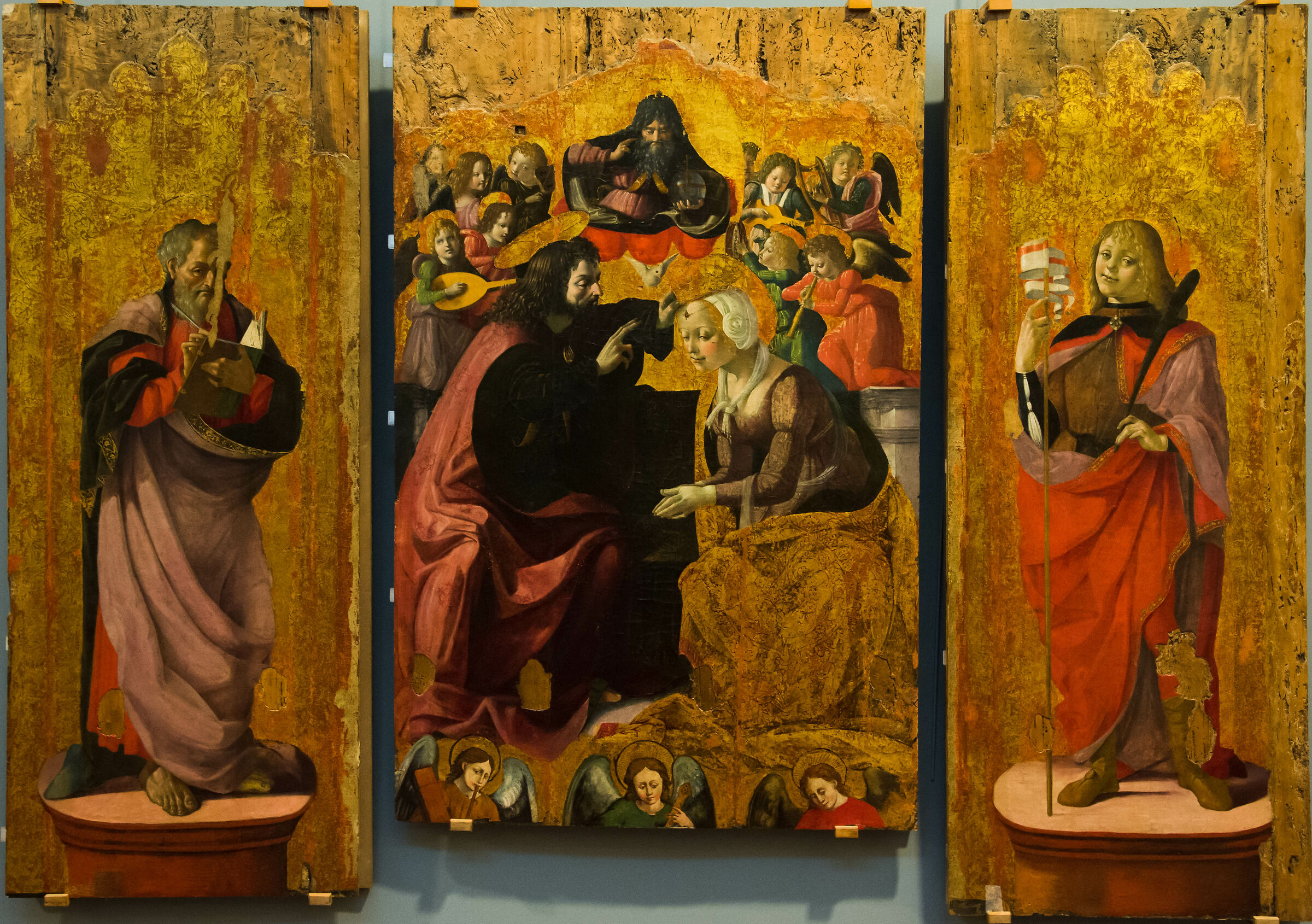 Incoronazione della Vergine by C.Scacco, 1500 ca...