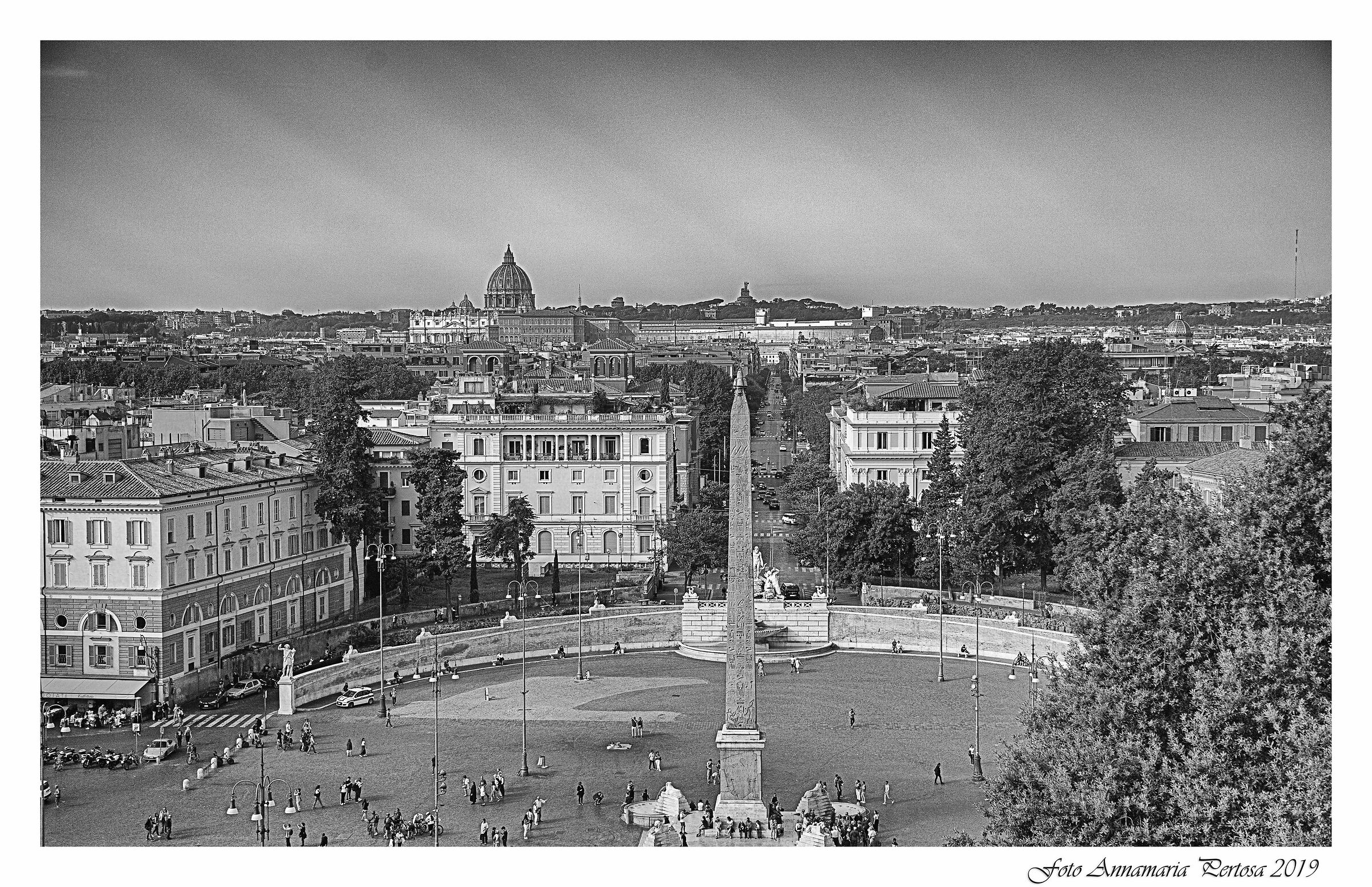 Rome from the pincio terrace...