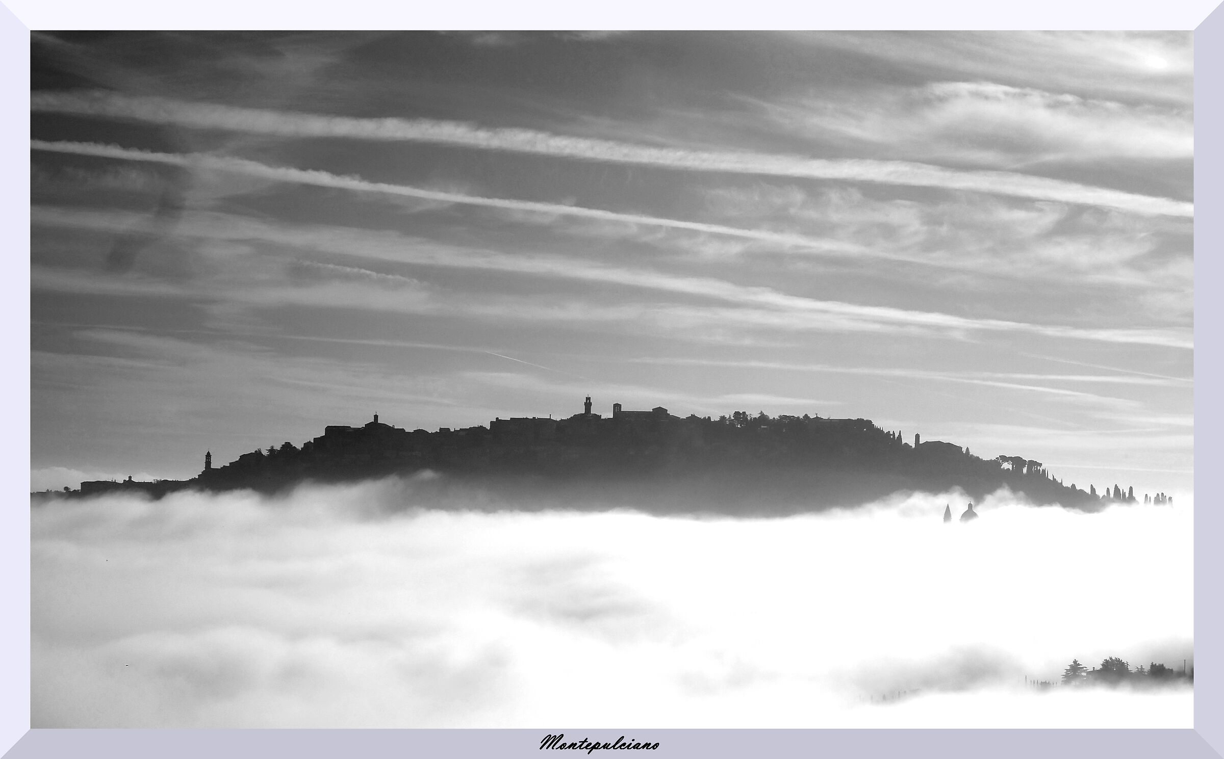 Montepulciano in the fog...