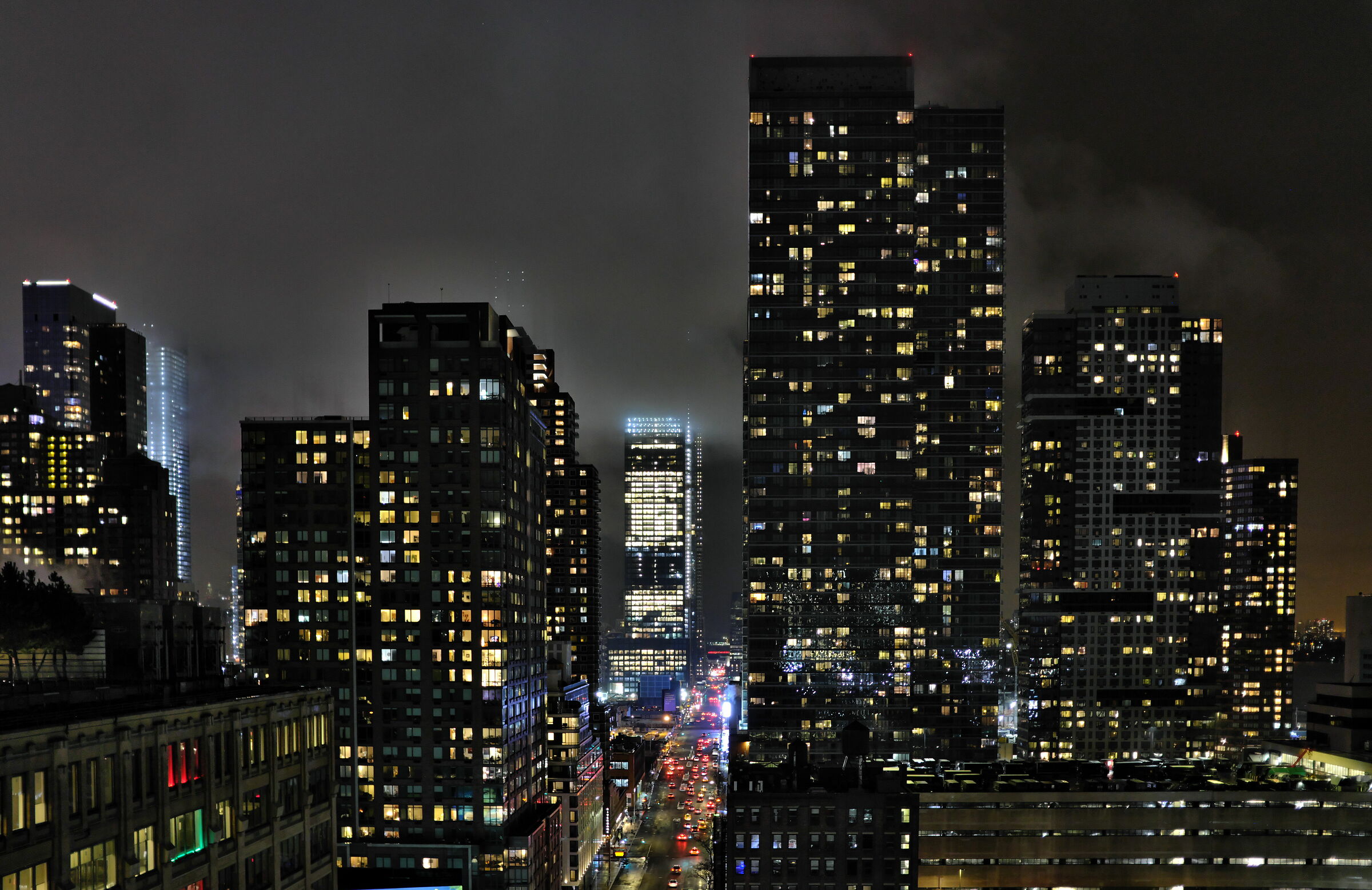New York by night...