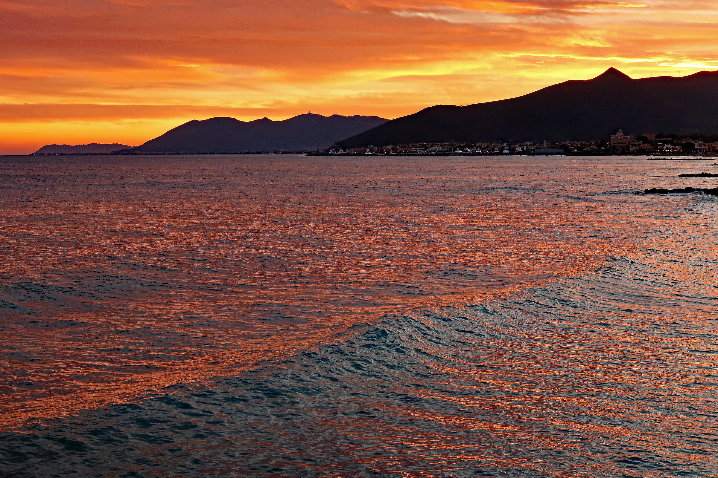 Sunset at Ligurian Stone...