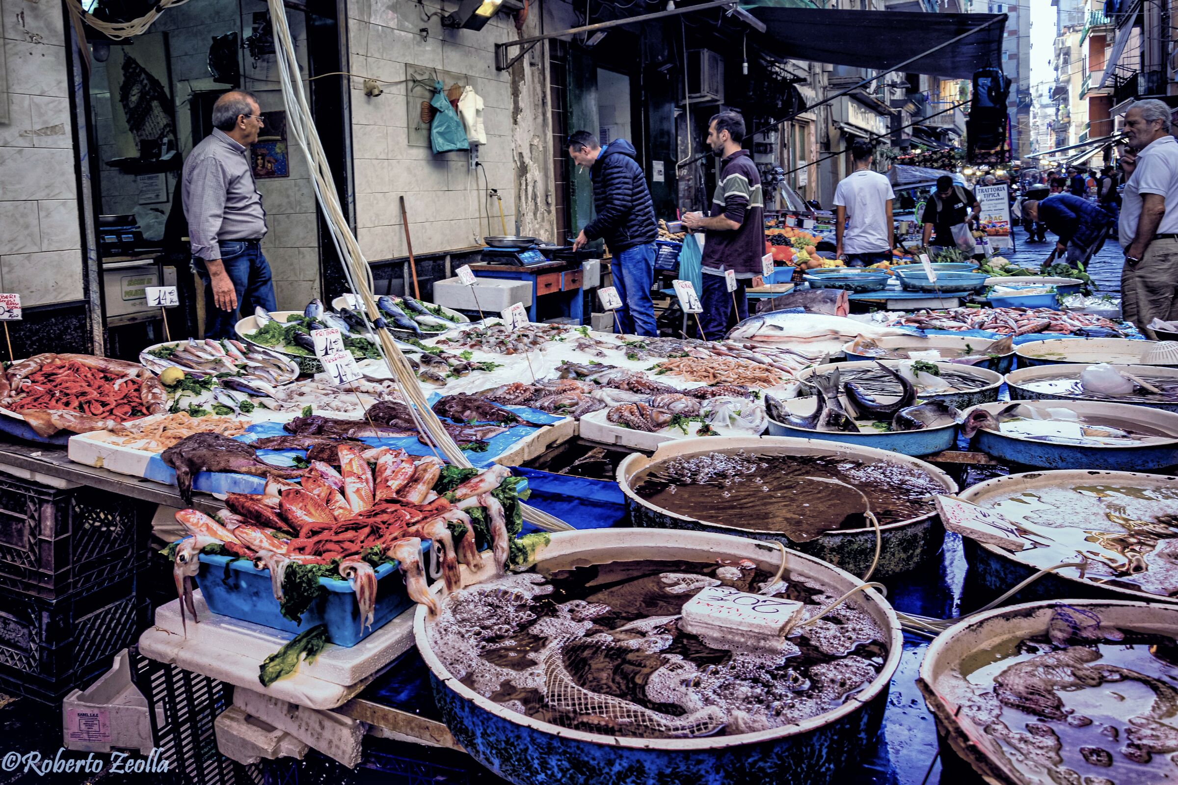 The fish market in Vico Soprammuro...
