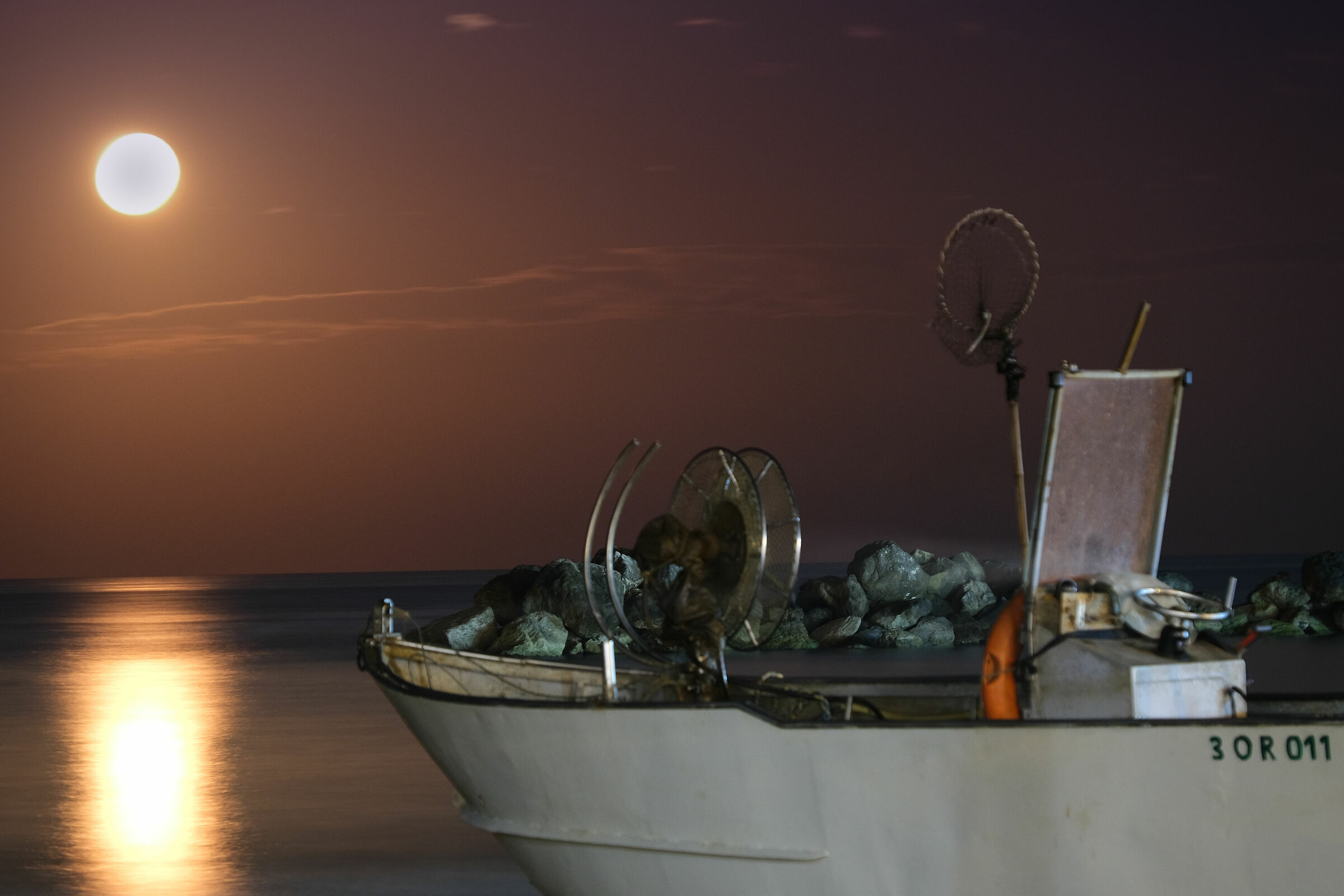 the boat and the moon...