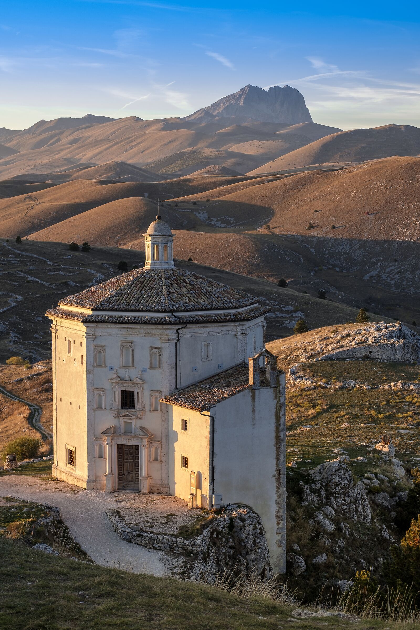 View of the Grand Sasso from Rocca Calascio...