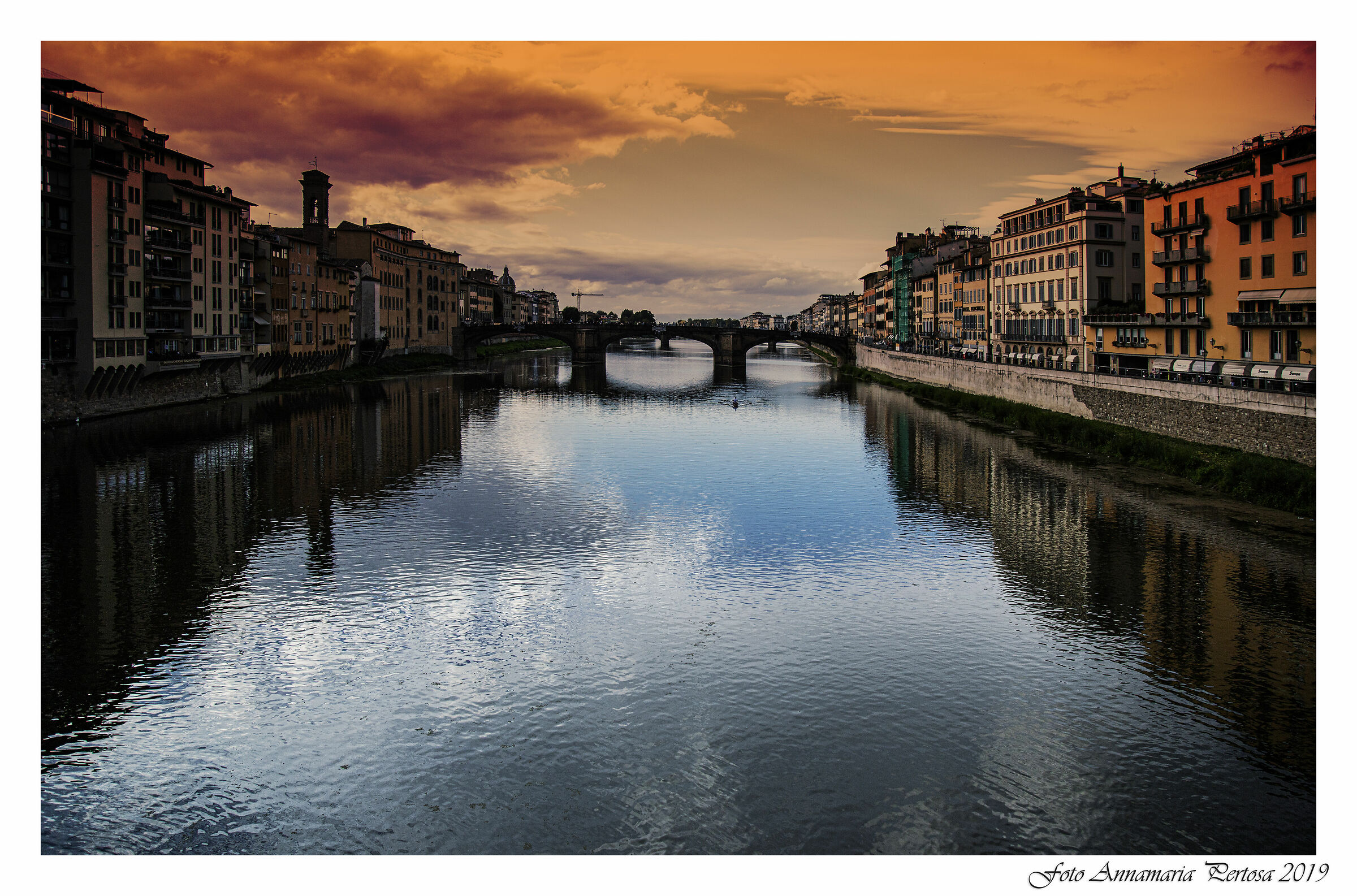 The charm of a Florentine sunset...