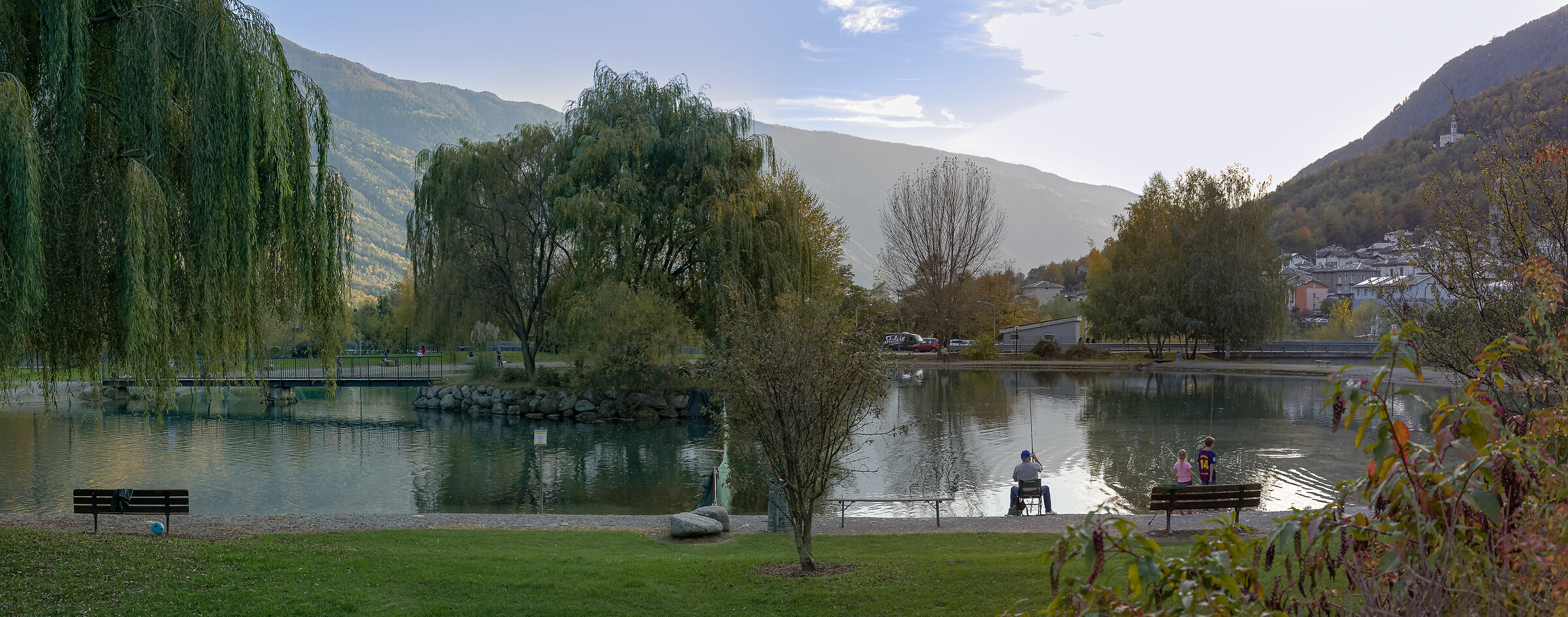 Panoramica del laghetto Pesca Sportiva...