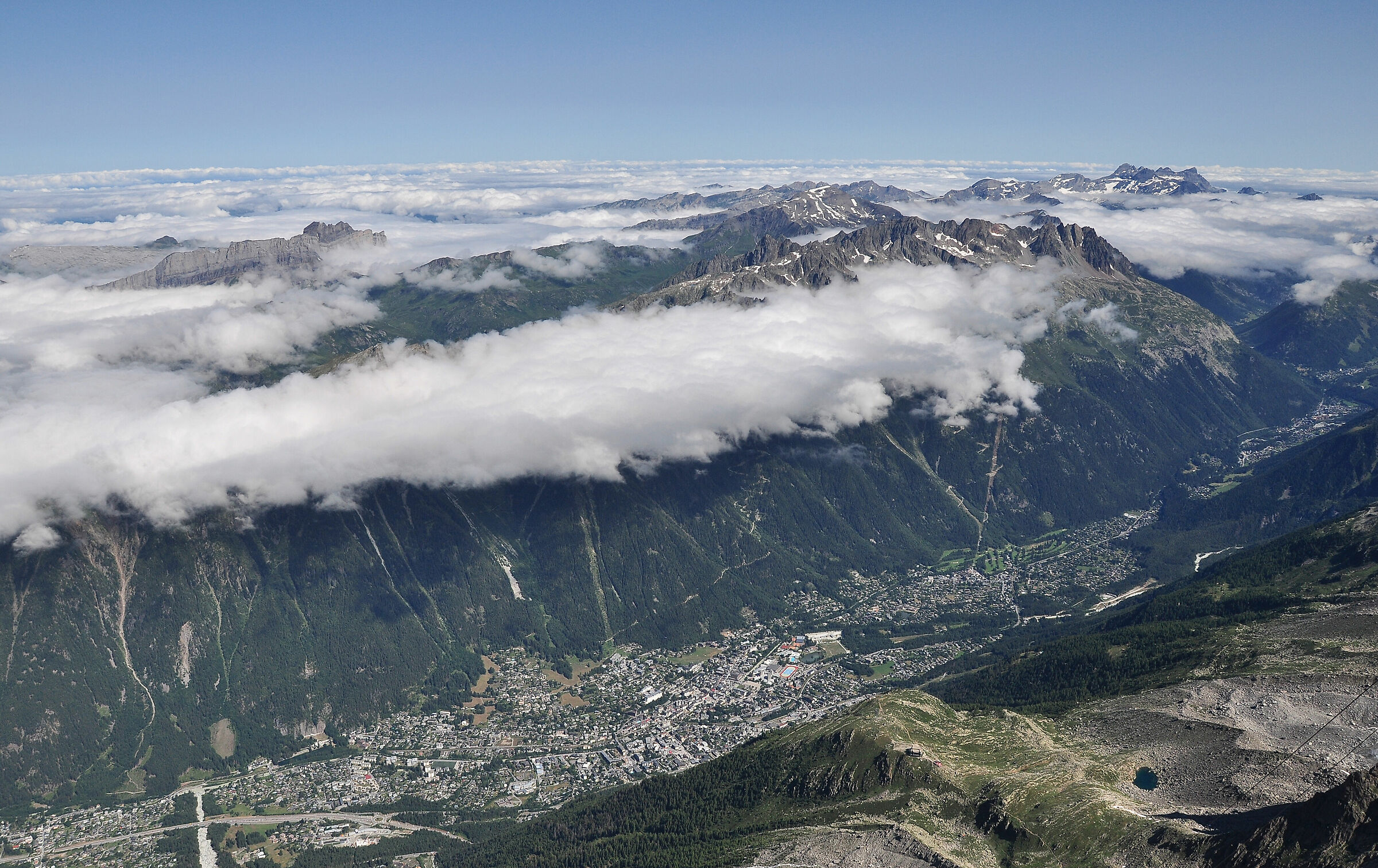 View of Chamonix ...