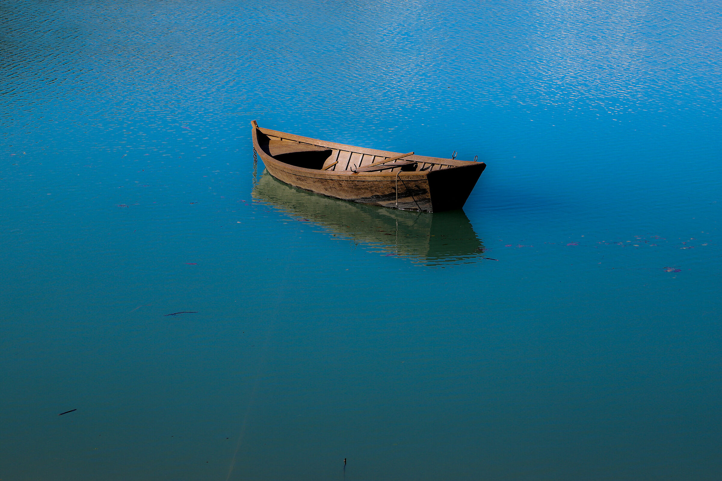 Solitary boat...