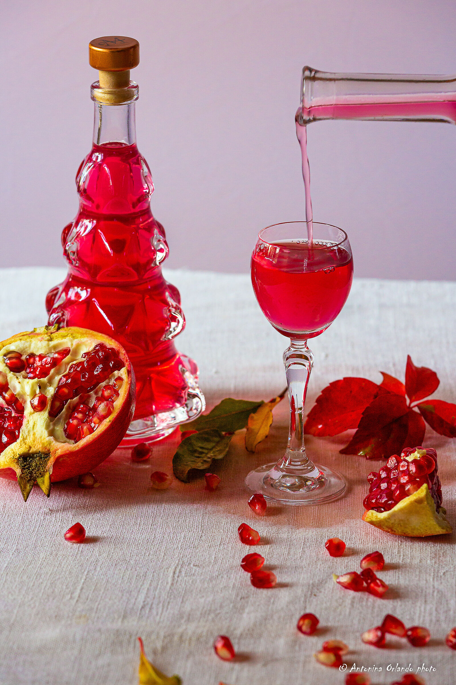 Pomegranate liqueur for Christmas ?... Done!...