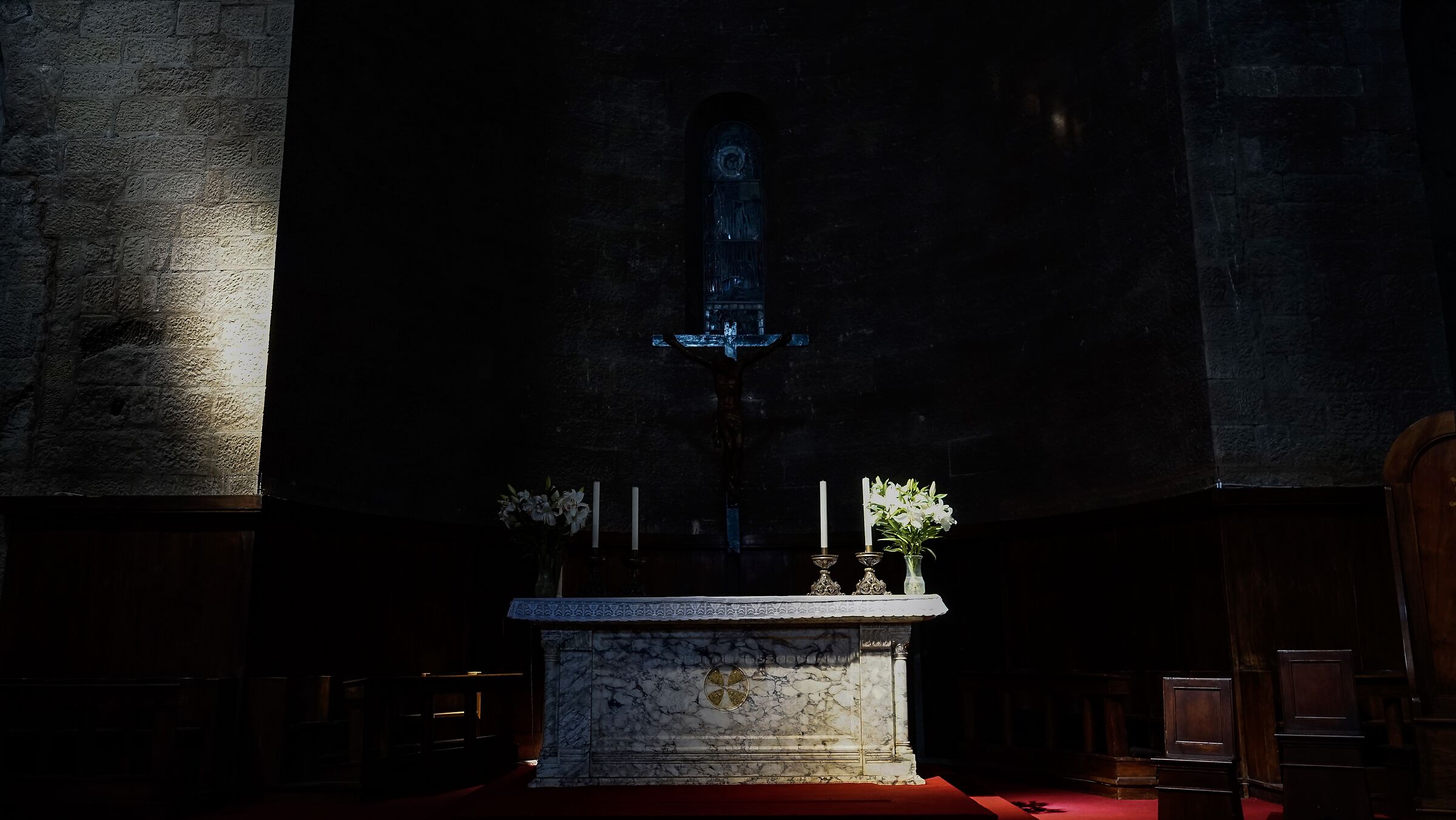 Detail of the altar of San Lorenzo, Viterbo...