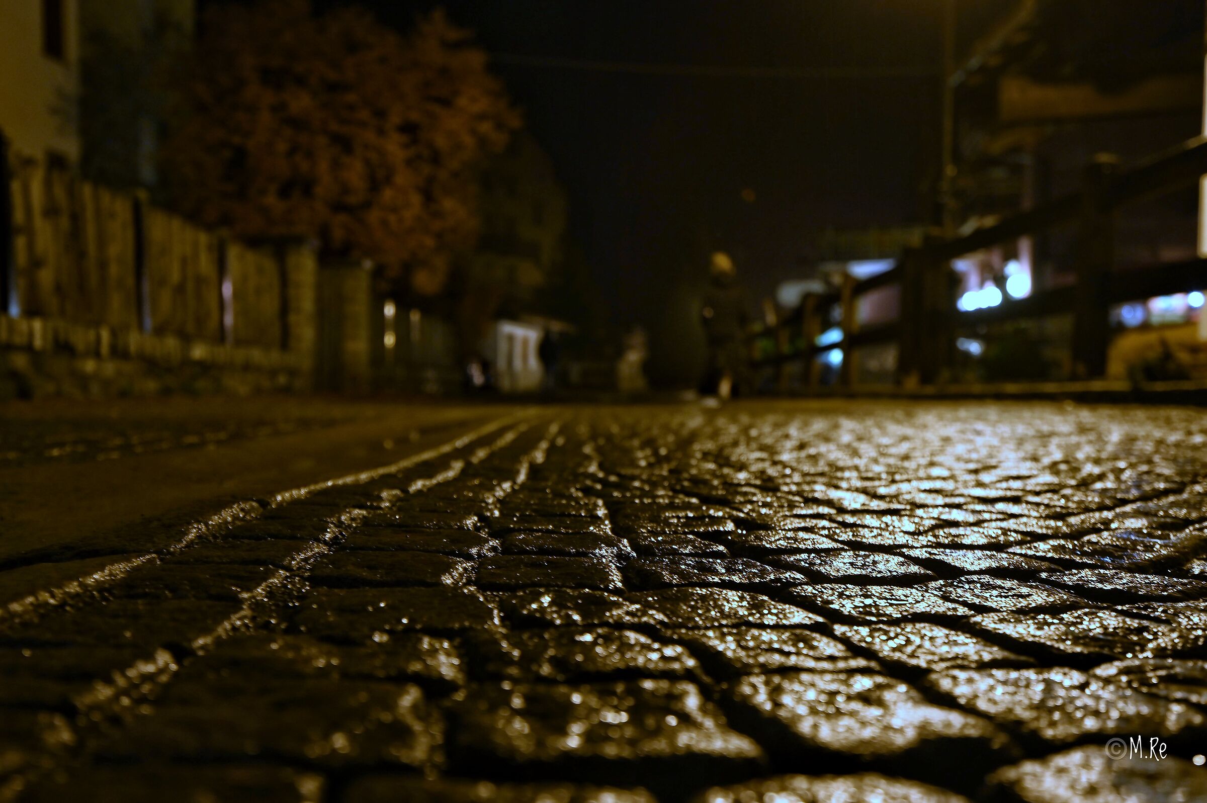 Strada di Cogne di notte...