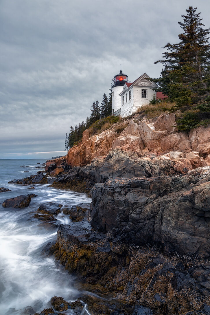 Acadia National Park - Bass Harbor Head lighthouse -...