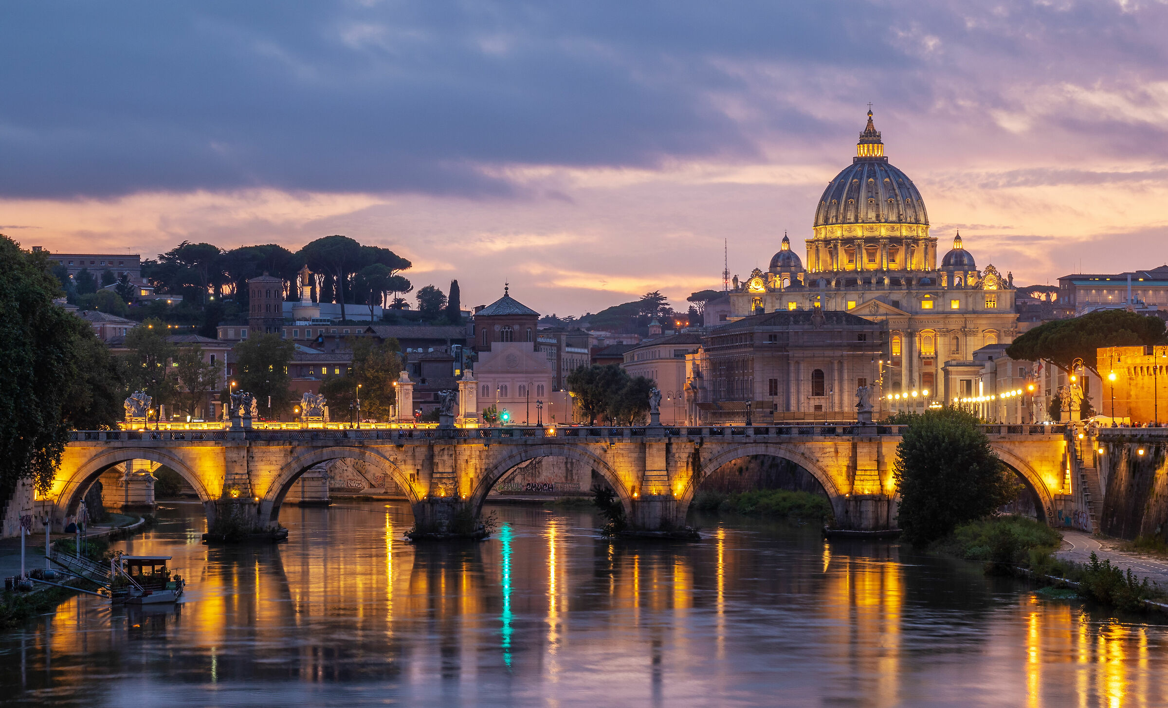 Sunset in Rome...