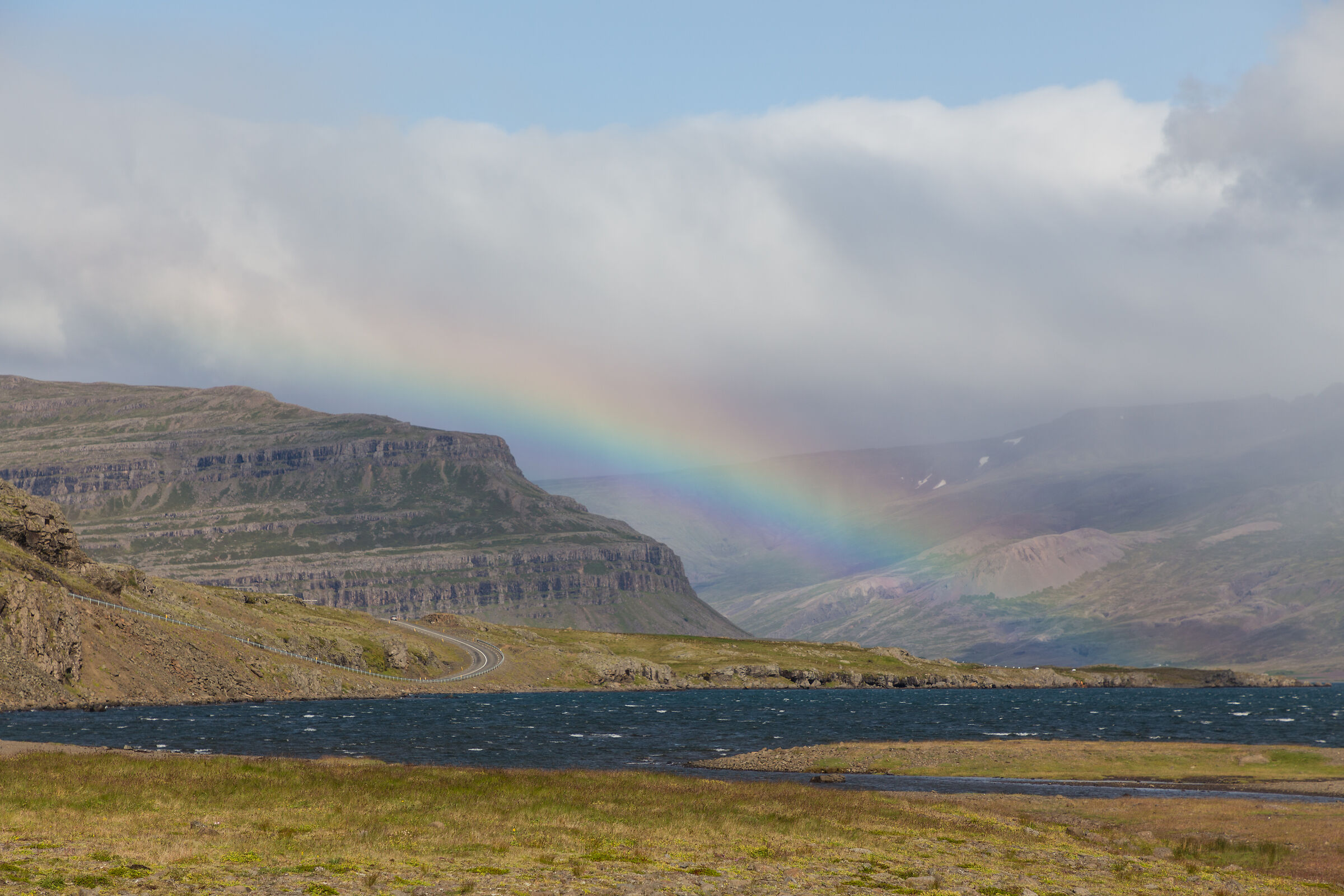 Eastfjord with rainbow...
