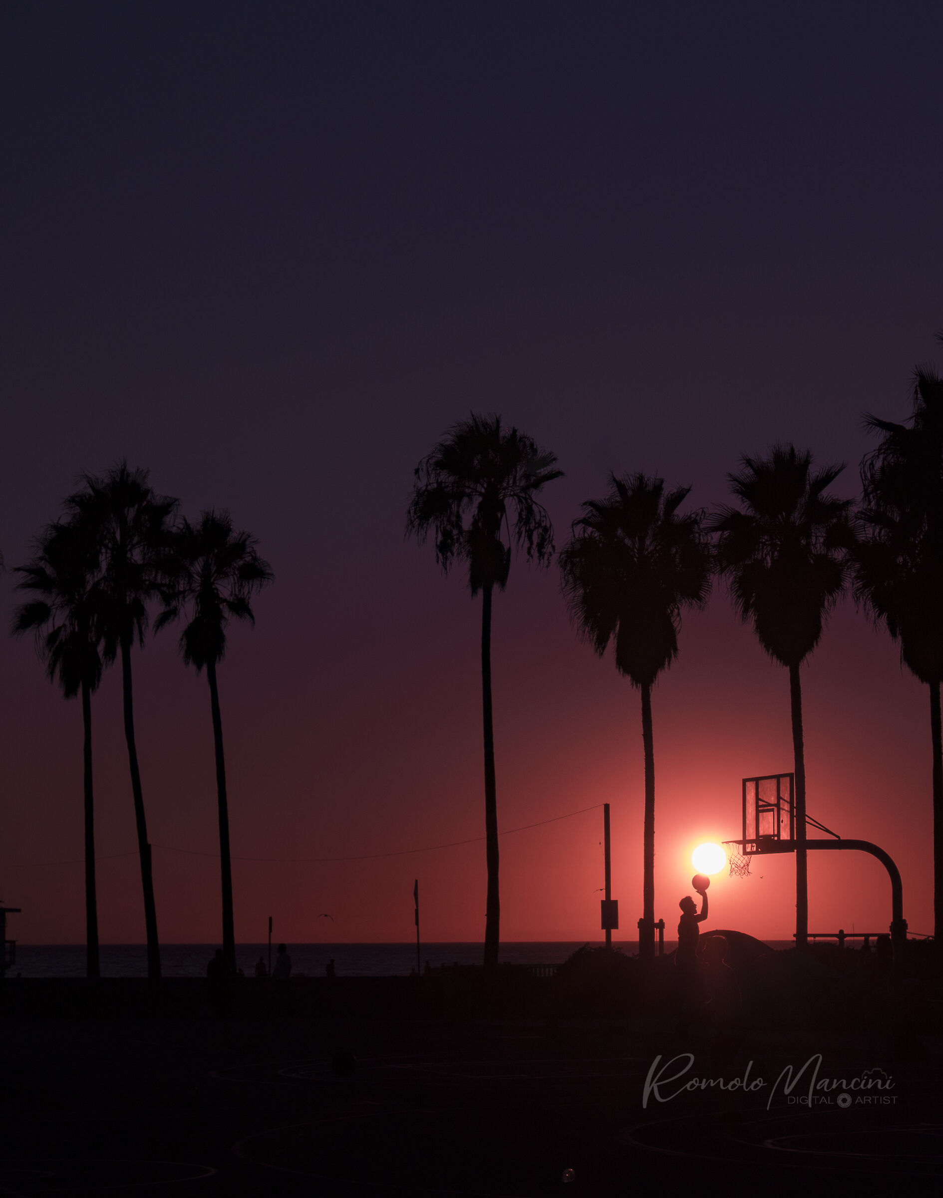 Venice Beach Sunset, California...
