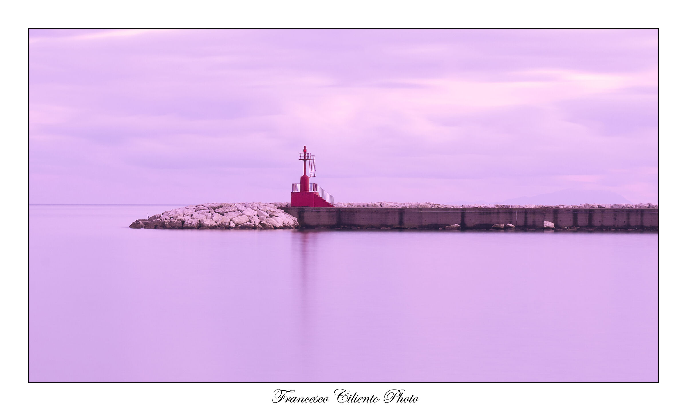 Little Lighthouse on the Port of Formia....