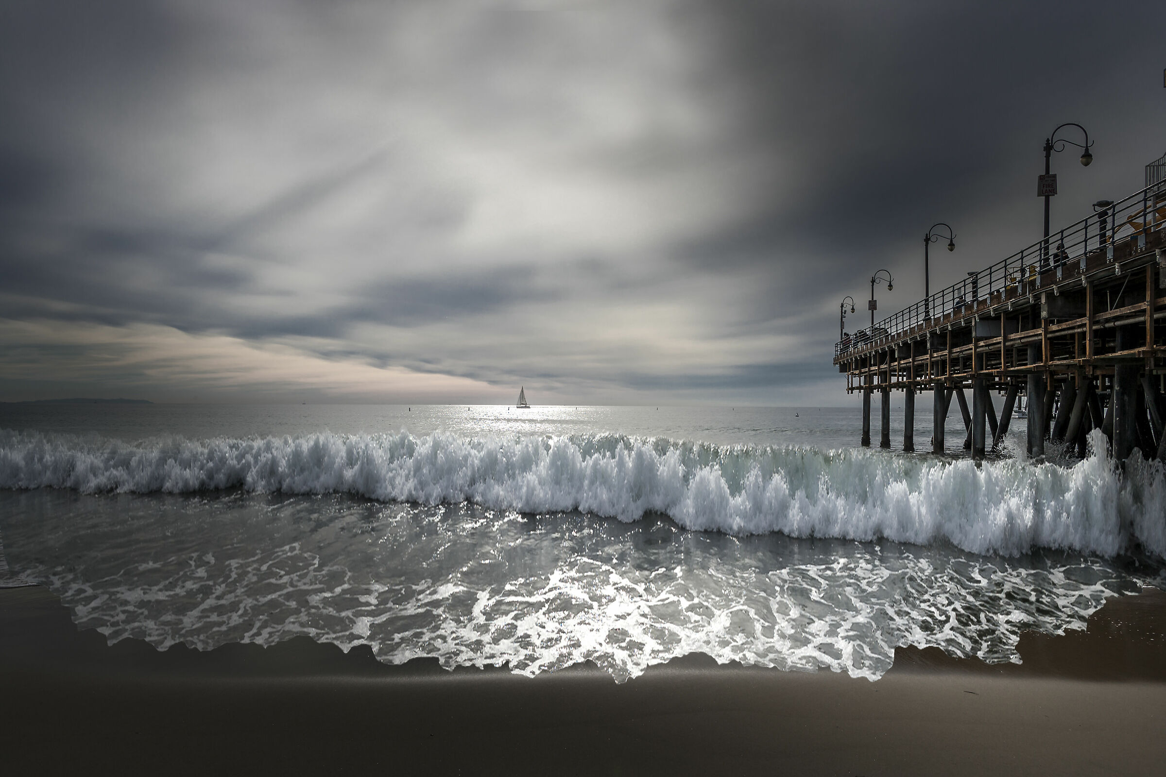 Santa Monica Beach, California...