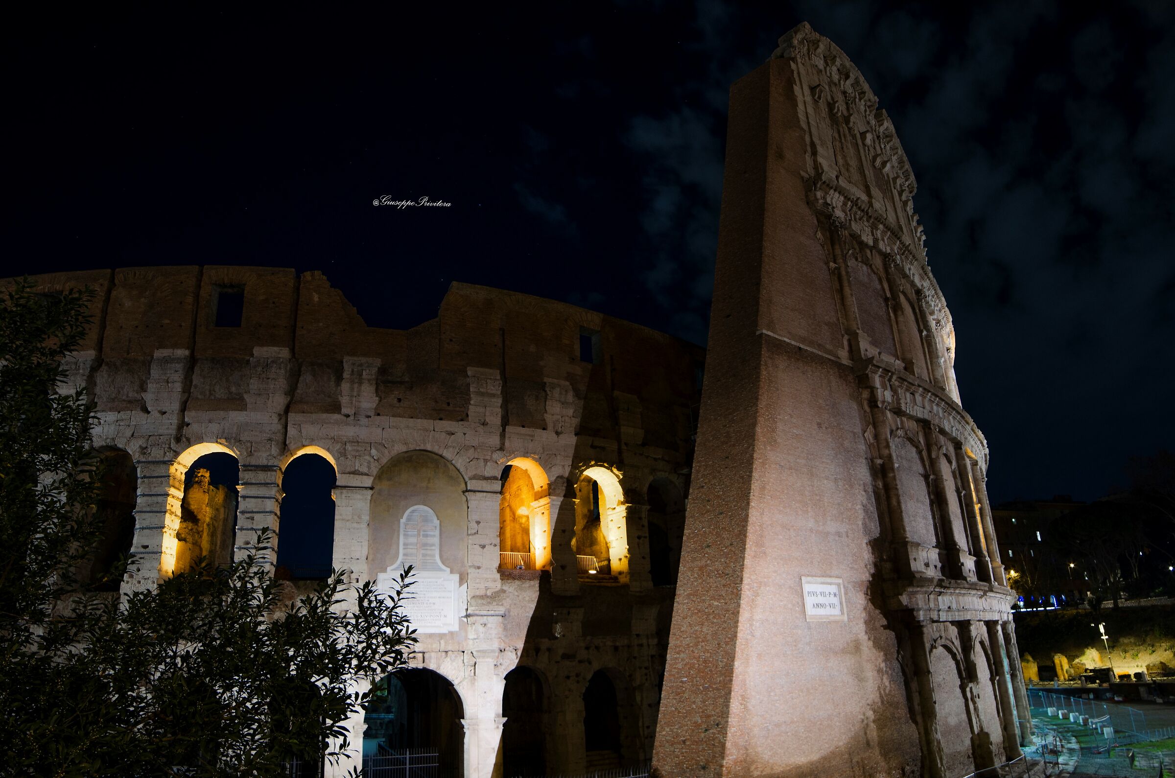 Darkness on the Colosseum...