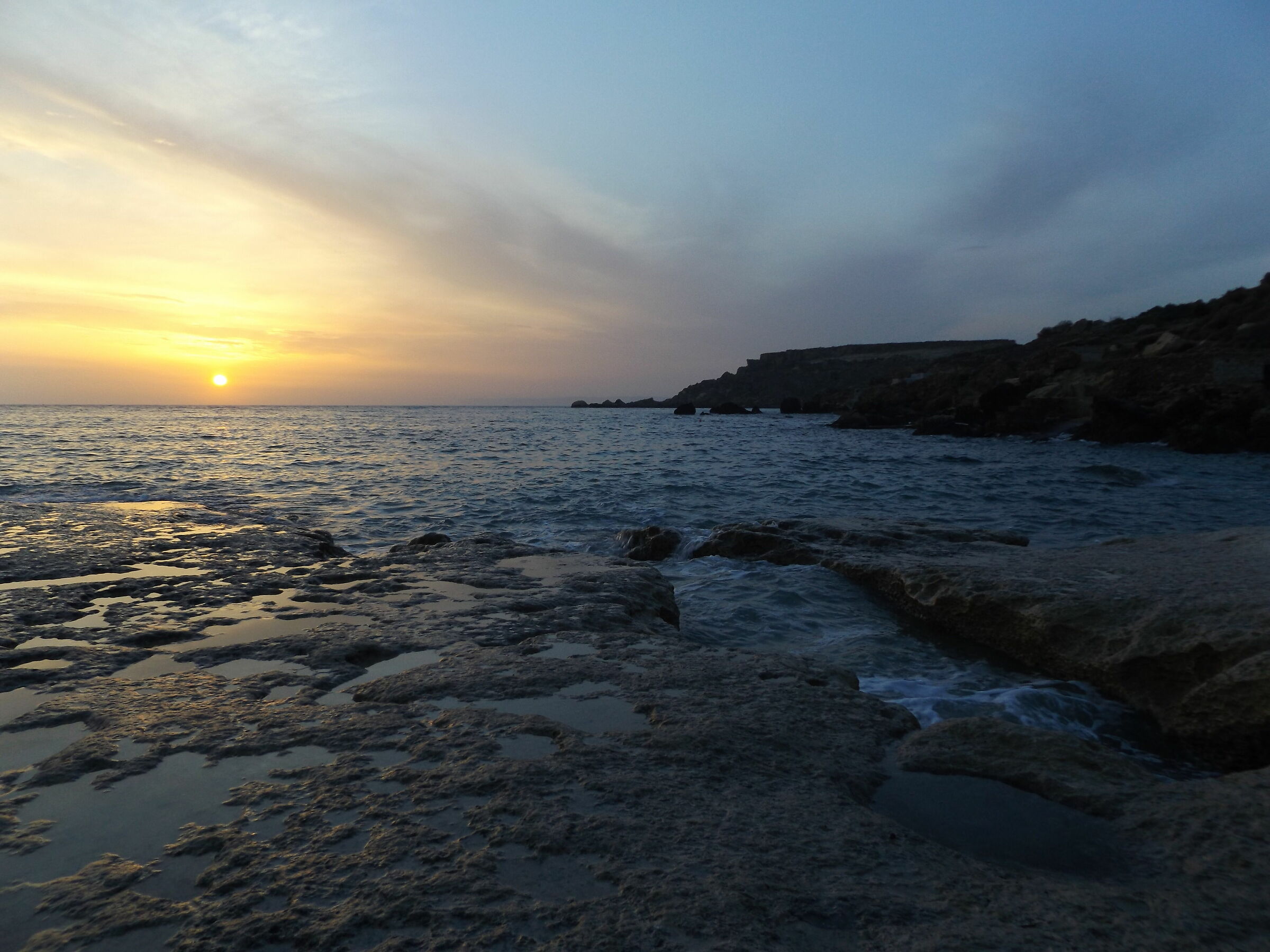 Sunset at G?ajn Tuffie?a, Malta...