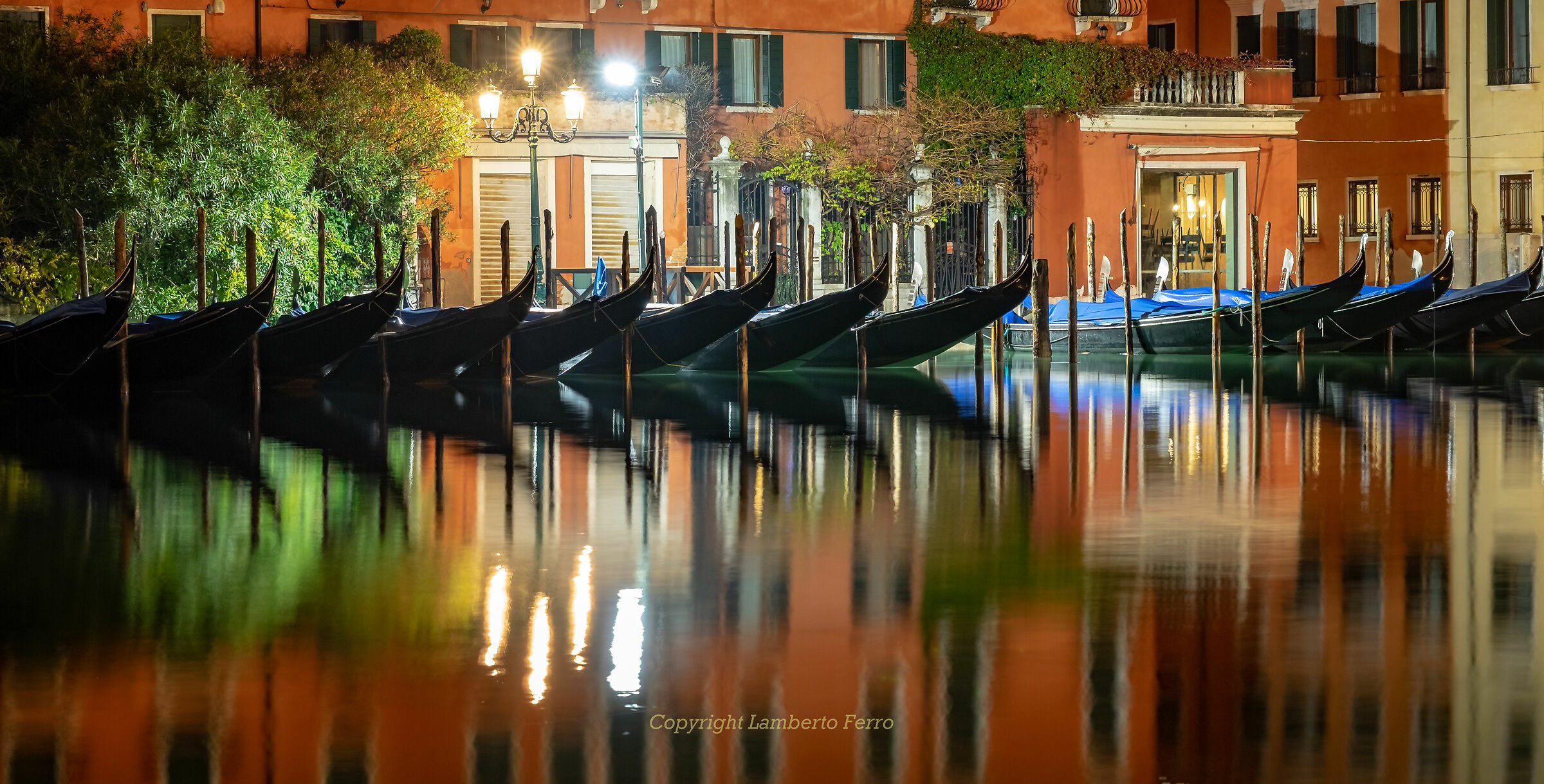 Gondolas and colour in Venice...