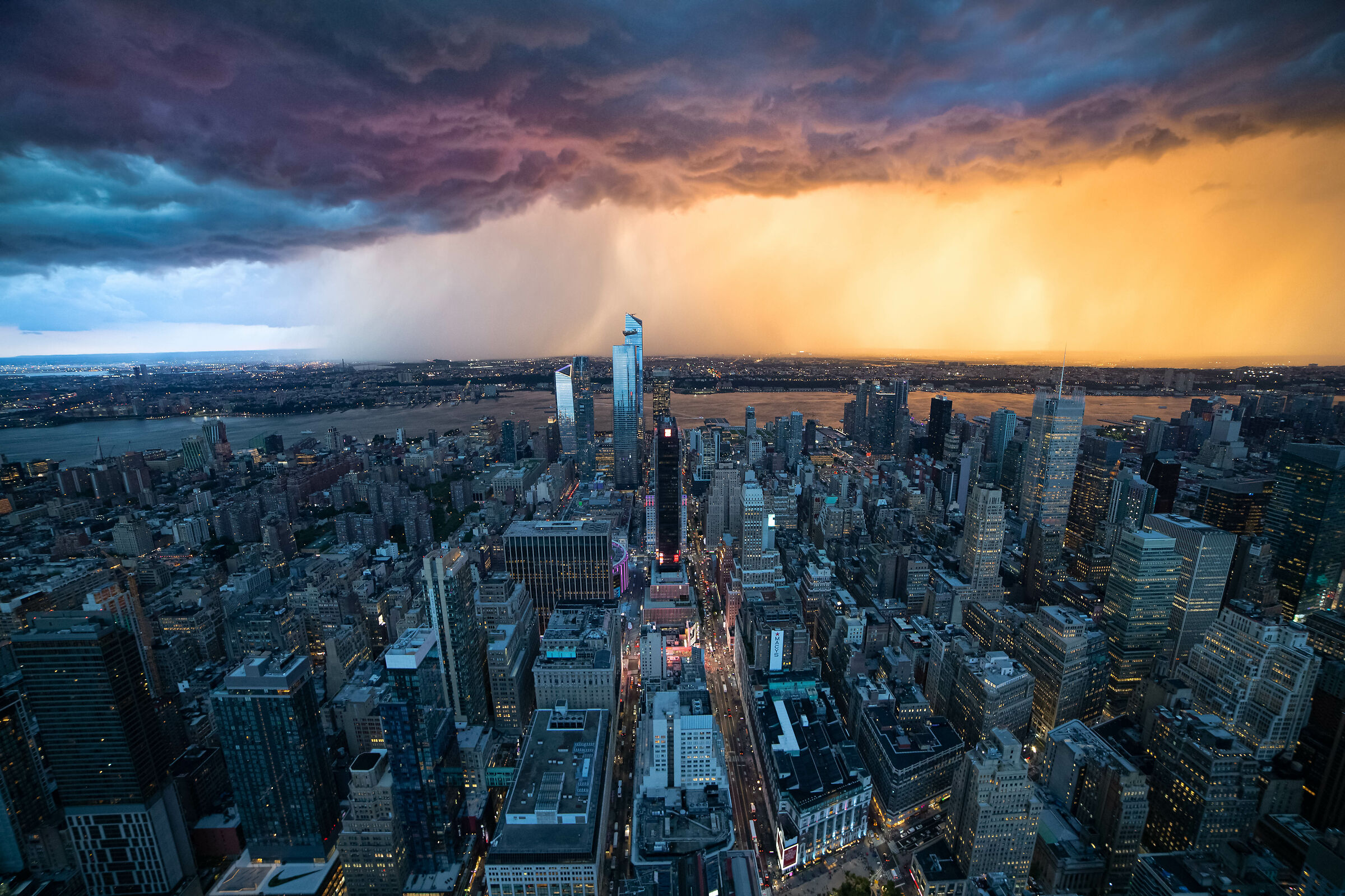 NY from above before tornado...