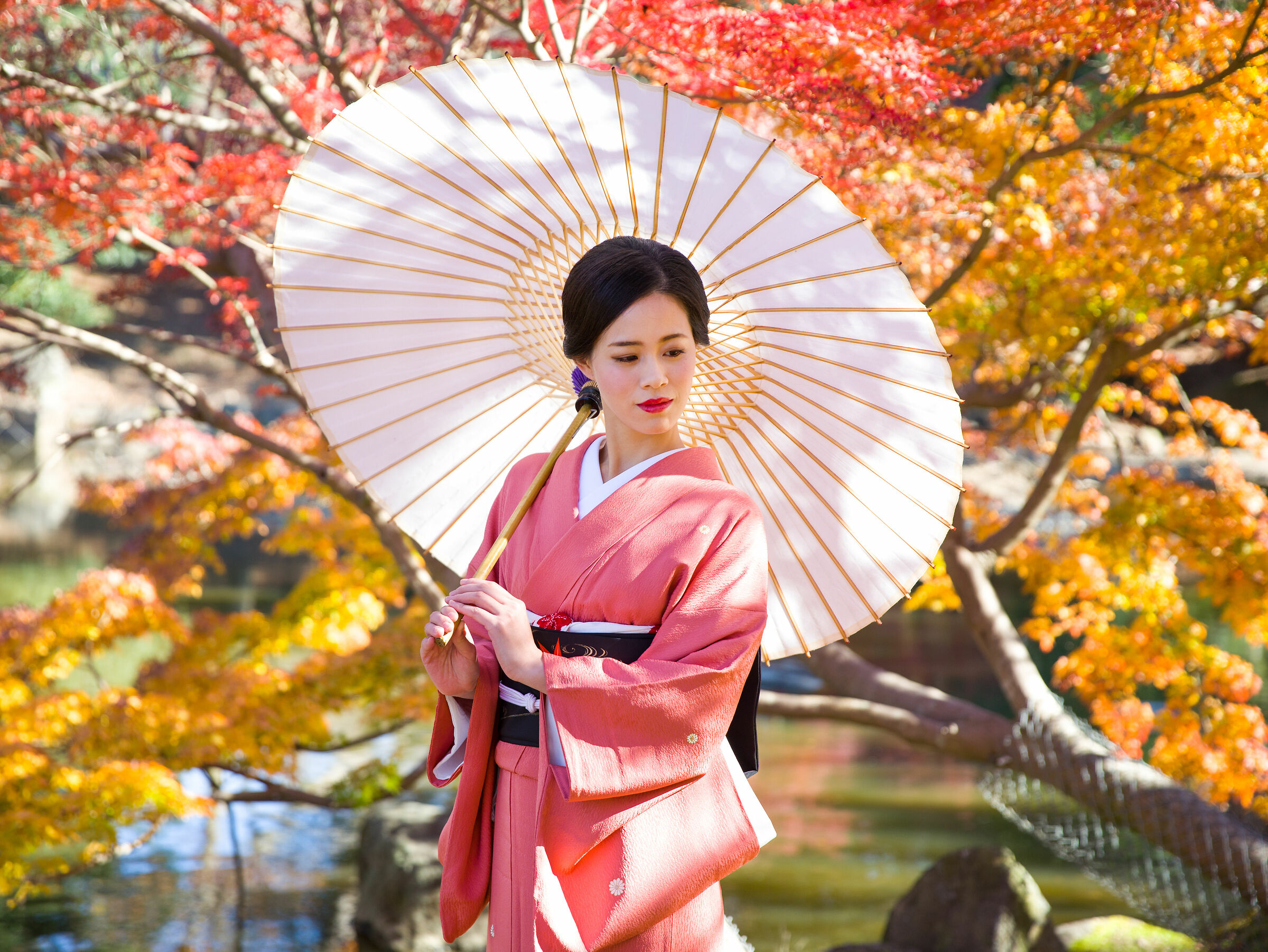 Japanese woman at Nara...