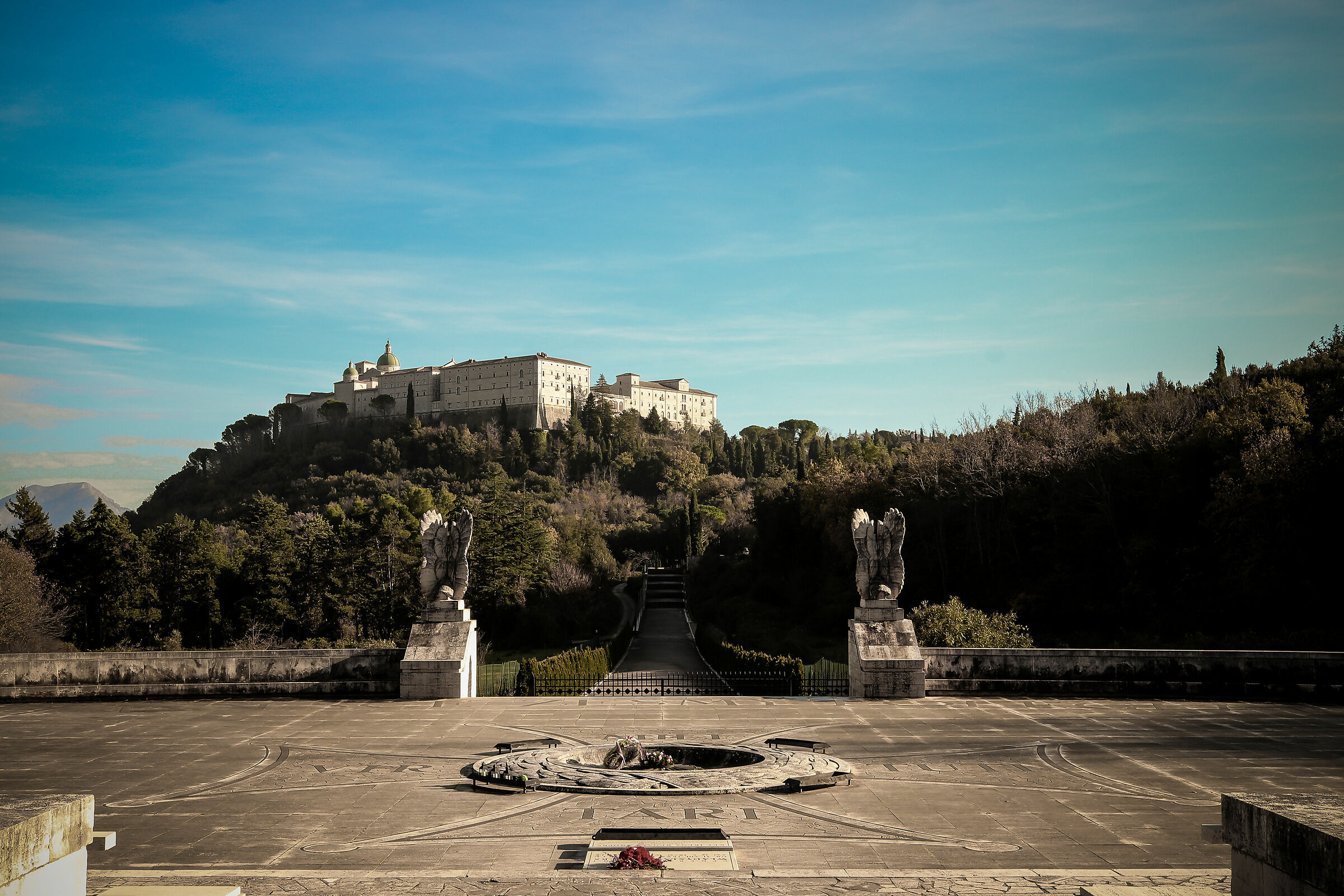 Monte Cassino from the Polish Cemetery...
