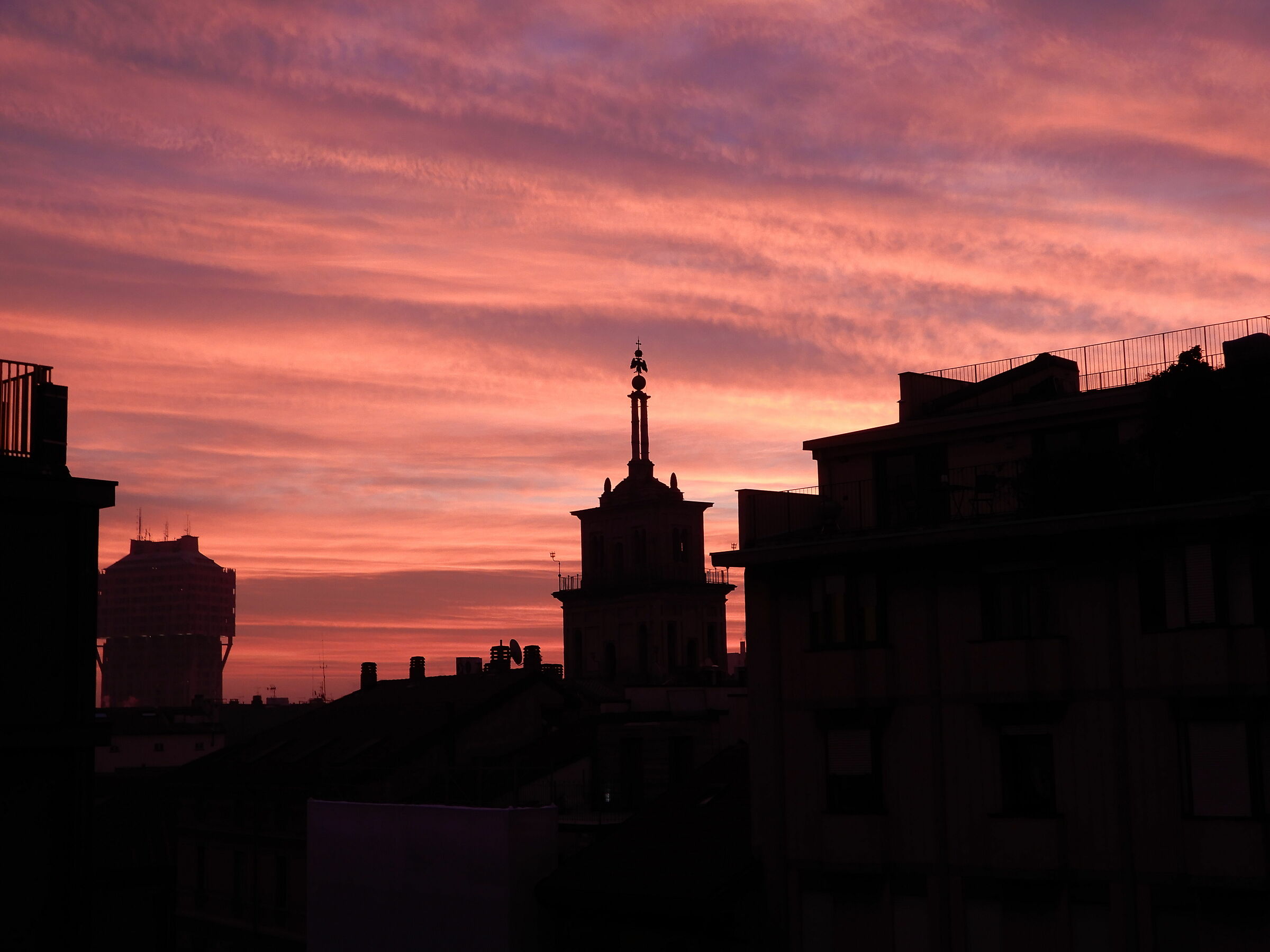Sunrise over Milan...