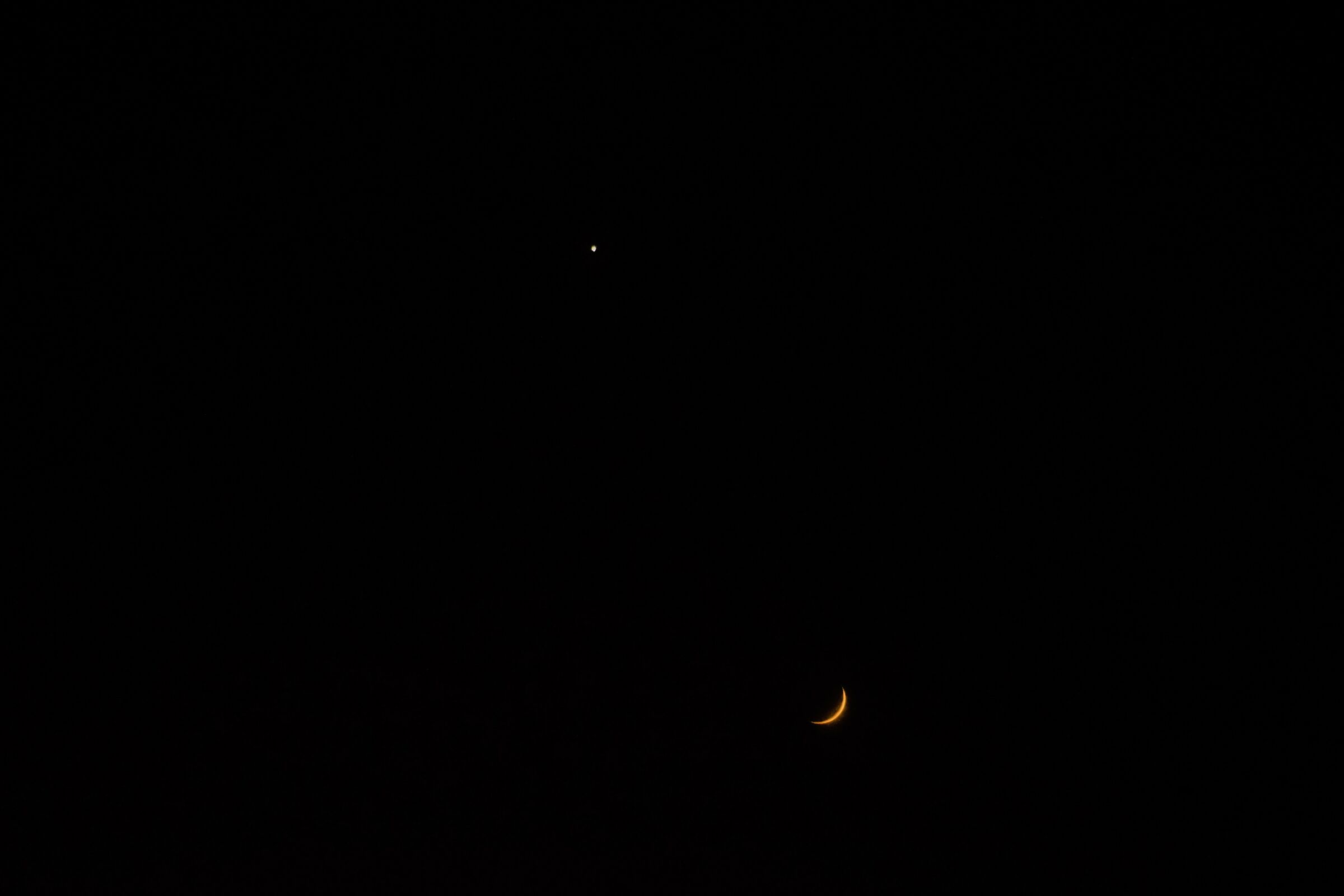 Venus Moon and Haze...