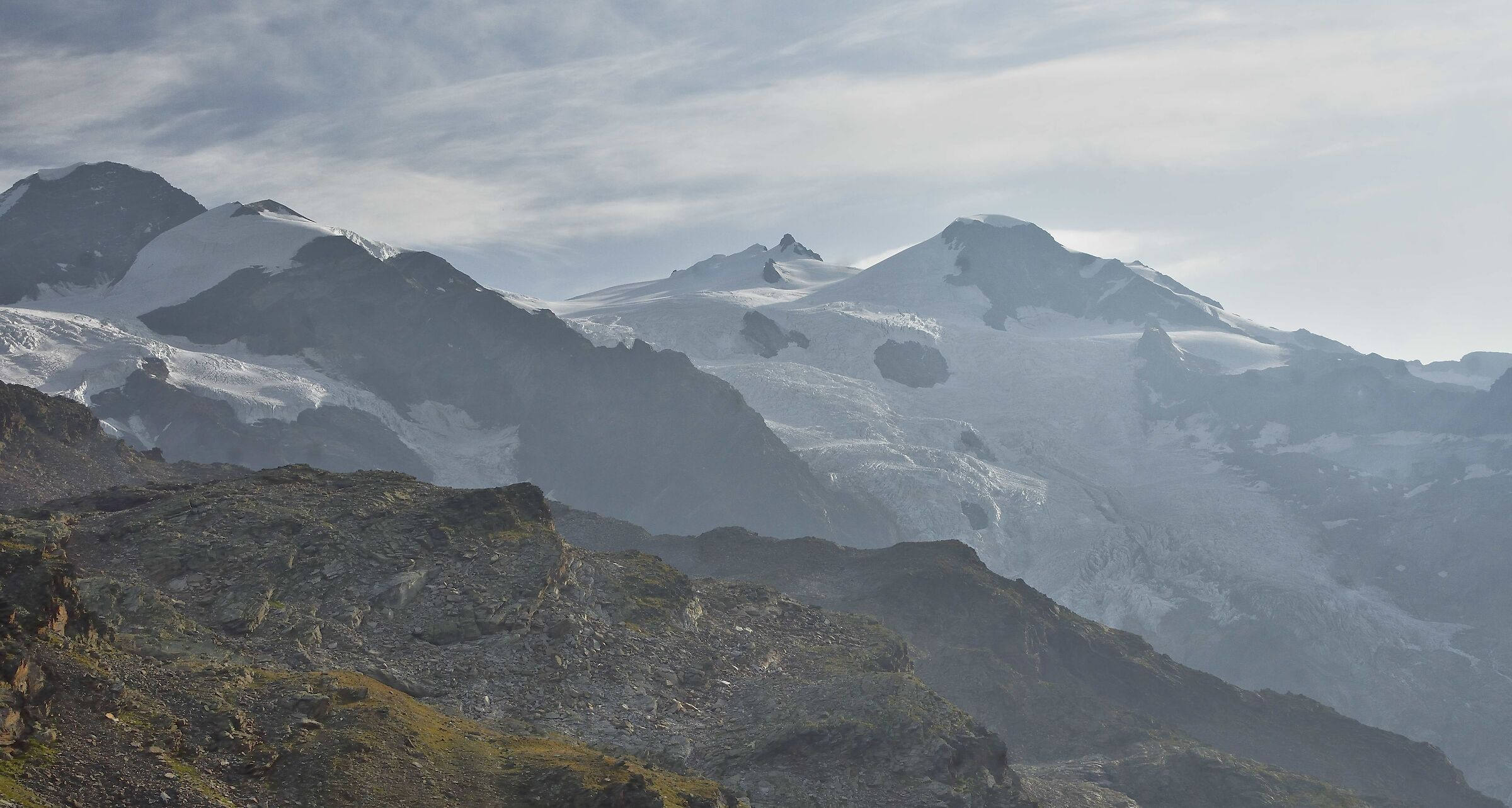 sin. Indren Glacier with Black Horn and Punta Pa...