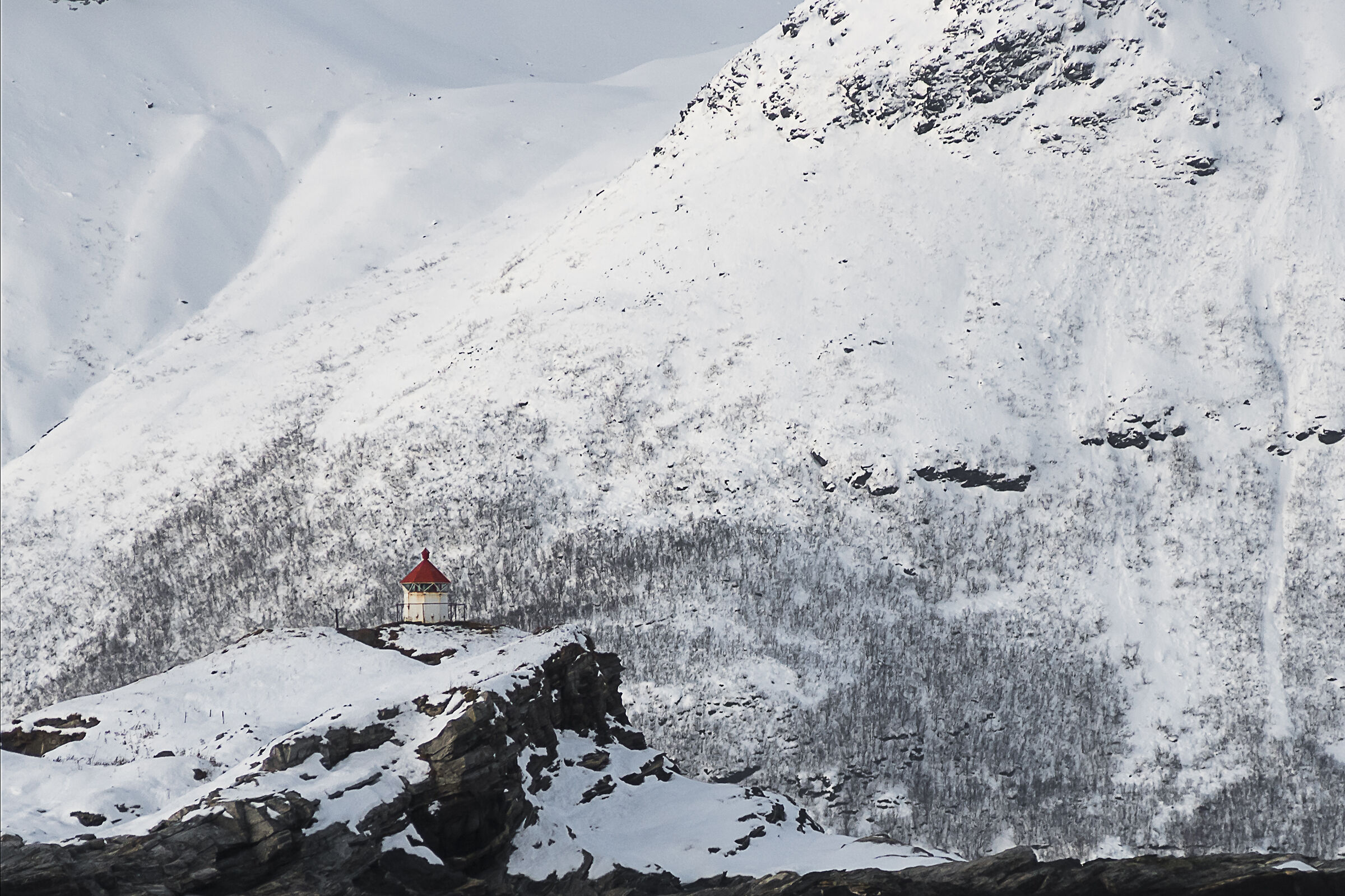 Lighthouse in the snow...