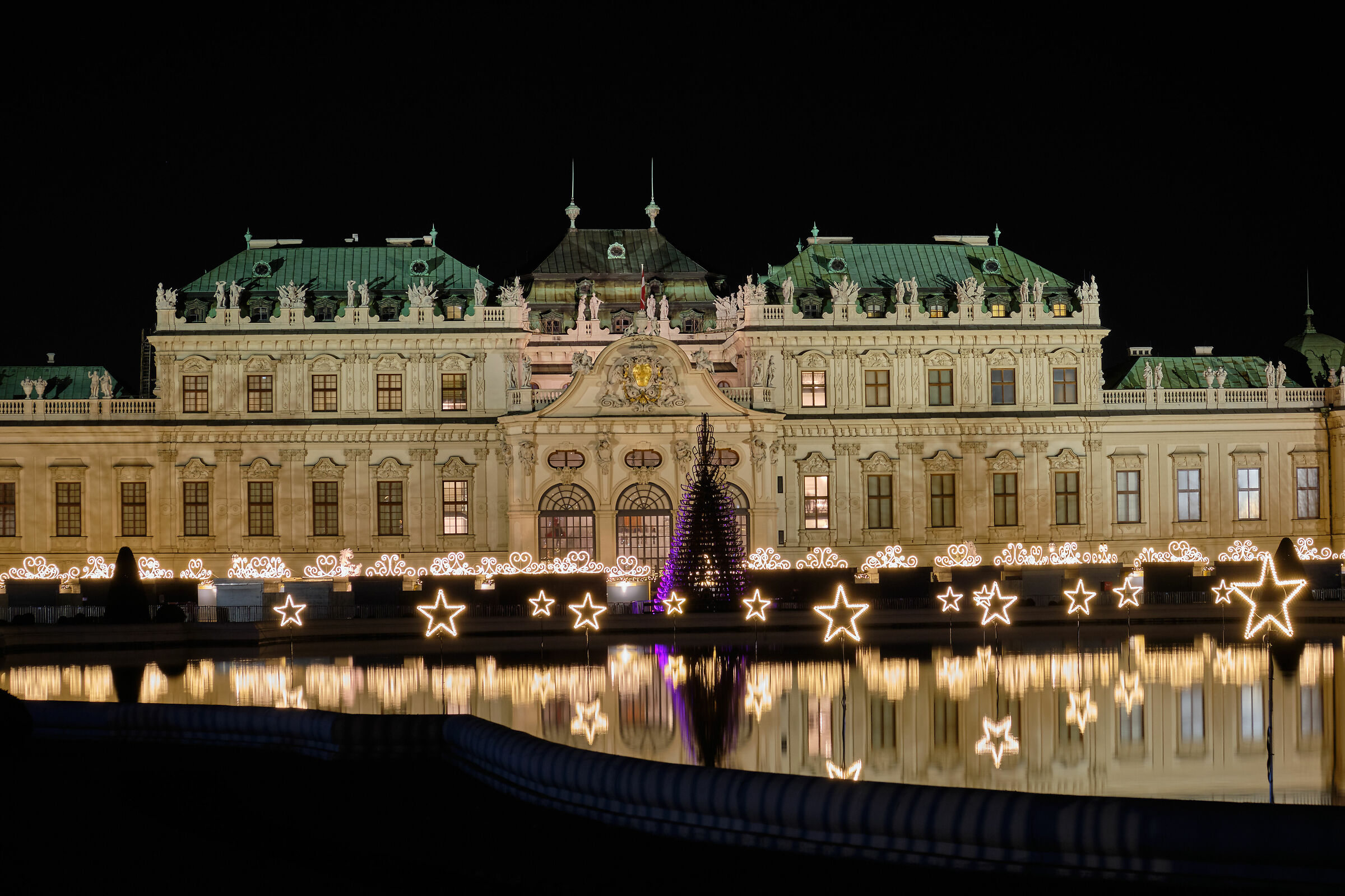 Schloss Belvedere (vista notturna)...