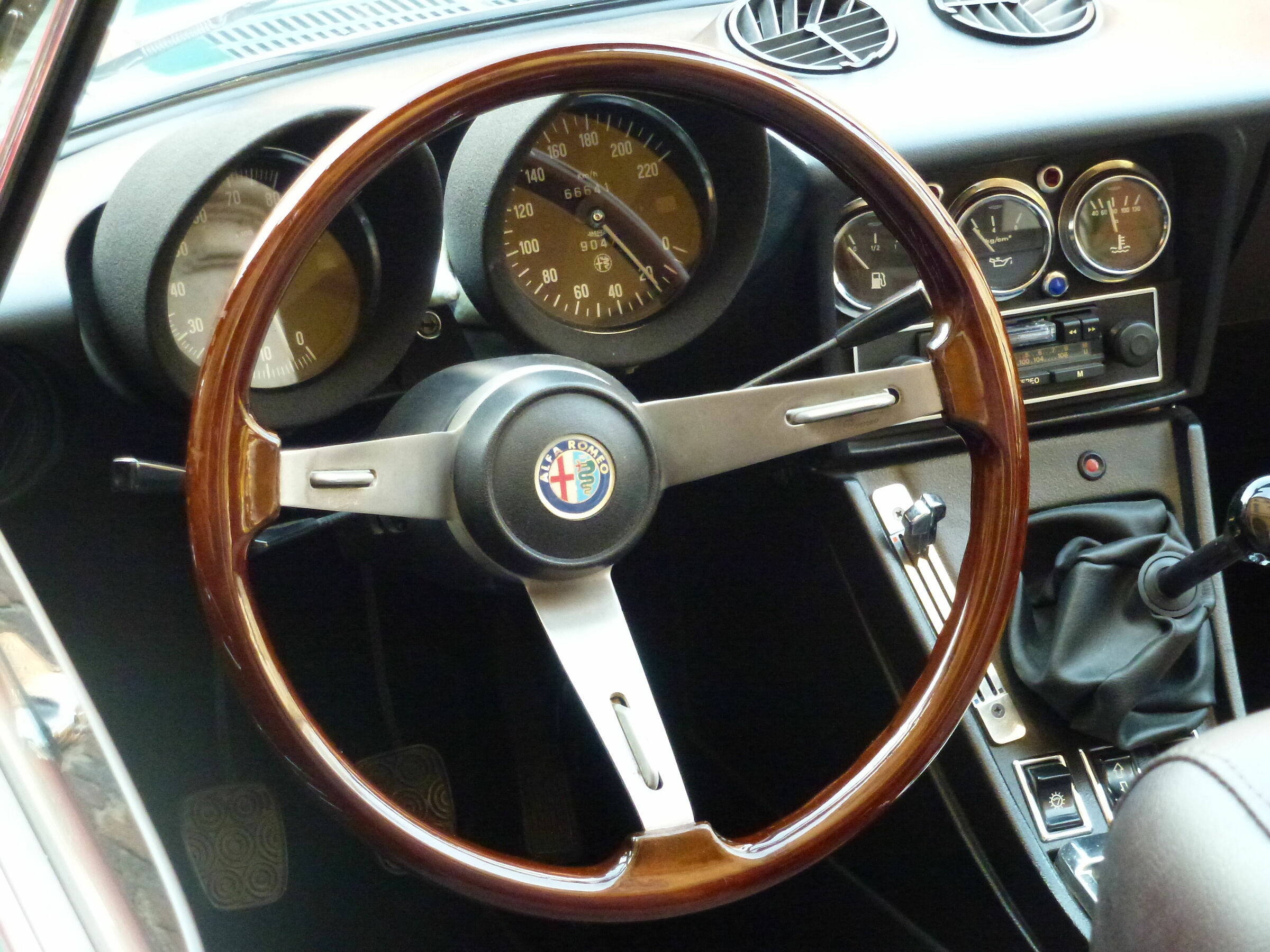 Still life IV - the dashboard of the Alfa Duet...