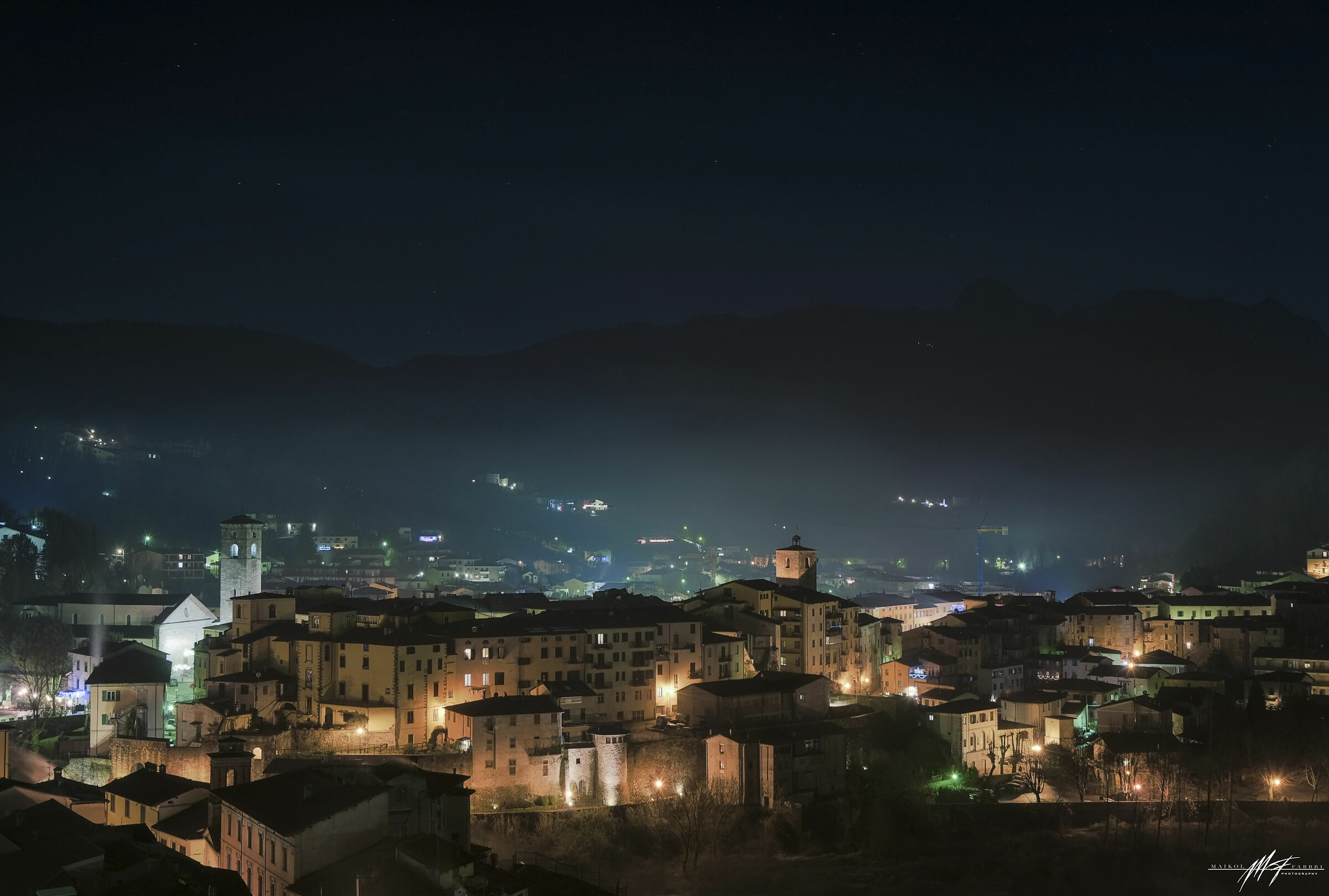Lights on Castelnuovo Garfagnana...