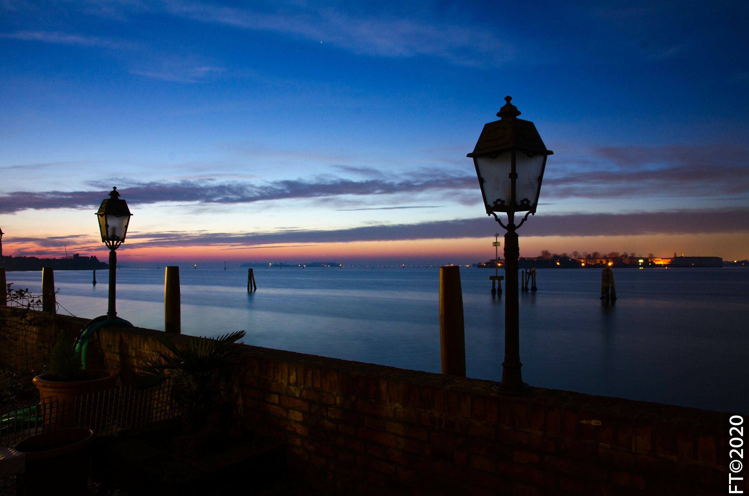 Laguna di Venezia di notte...
